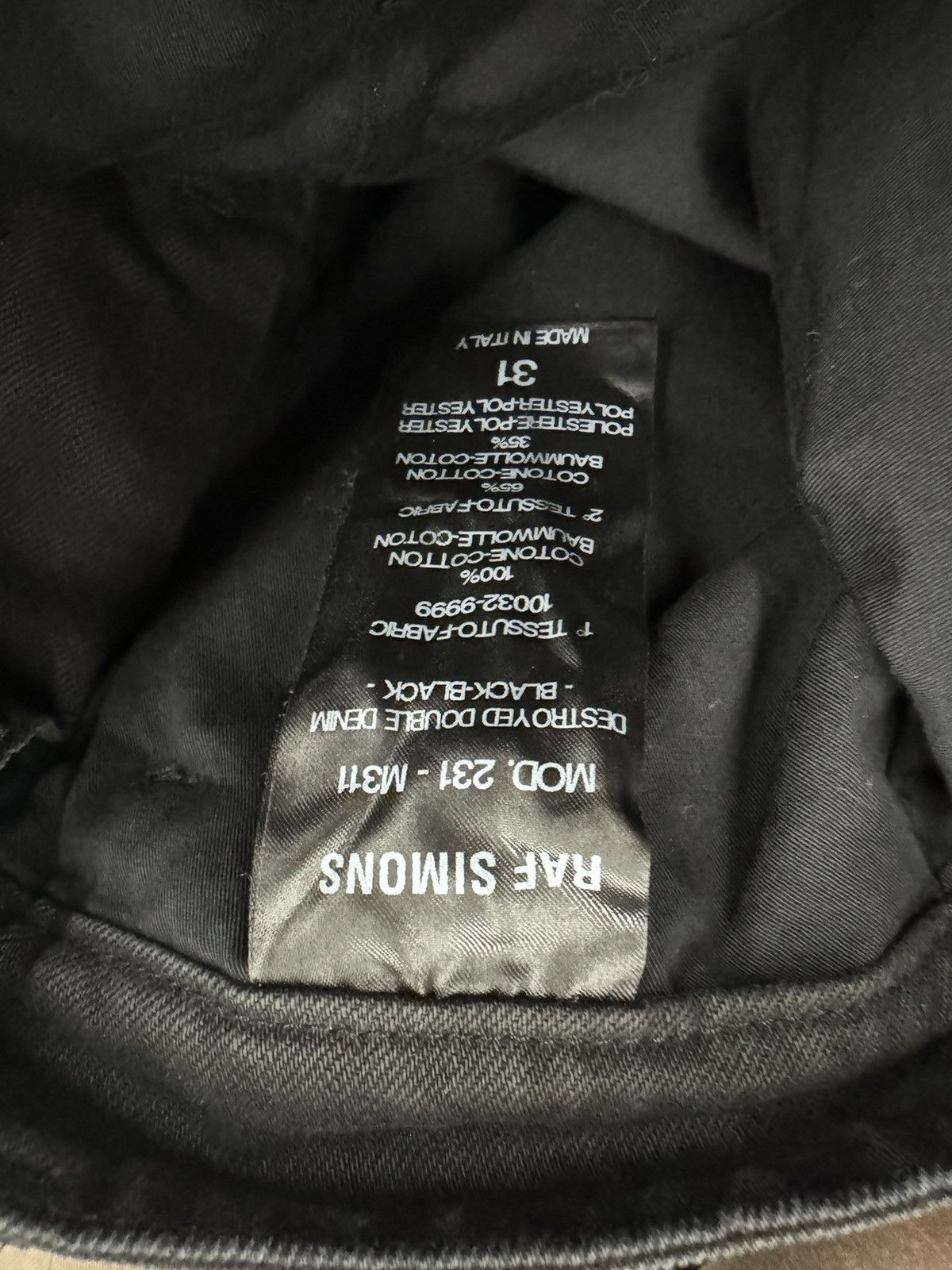 Raf Simons RAF SIMONS SS23 Double layer Damaged Jeans Size US 31 - 7 Thumbnail