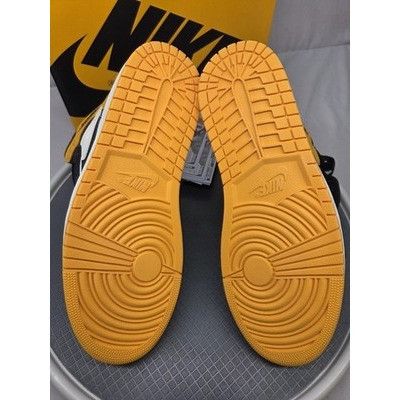 Jordan Brand Nike Air Jordan 1 High OG Taxi Yellow Toe Men’s Size 12 5550 Size US 12 / EU 45 - 2 Thumbnail