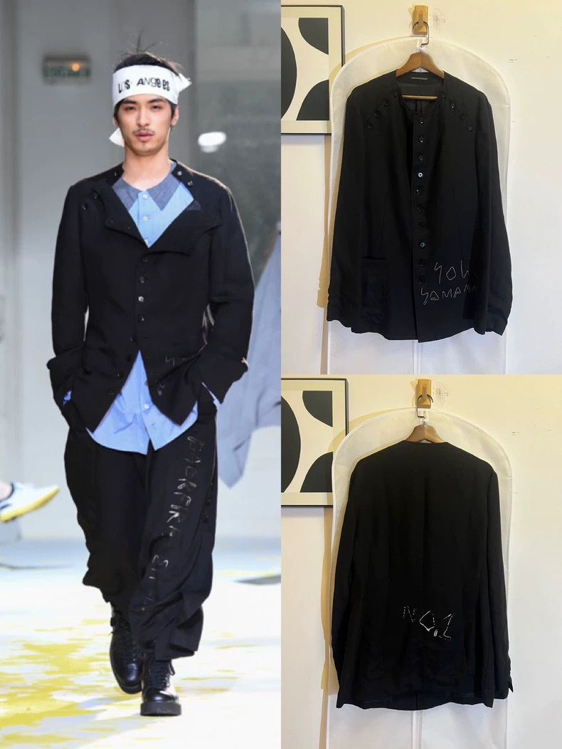 Yohji Yamamoto Yohji Yamamoto 15ss silver-plated multi-button jacket Size US L / EU 52-54 / 3 - 1 Thumbnail