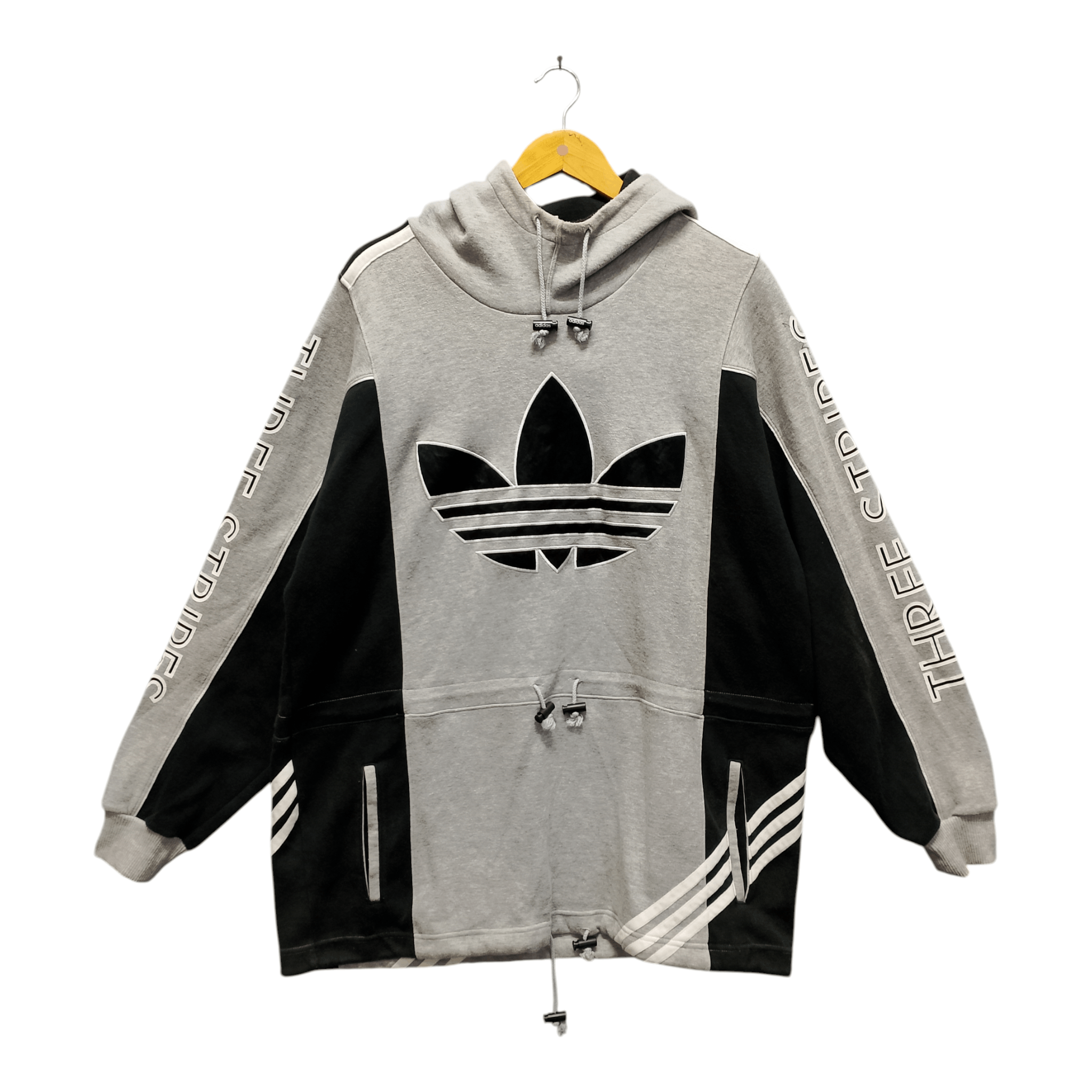 Adidas Vintage Adidas Trefoil Hoodie Made in Japan Size US L / EU 52-54 / 3 - 1 Thumbnail