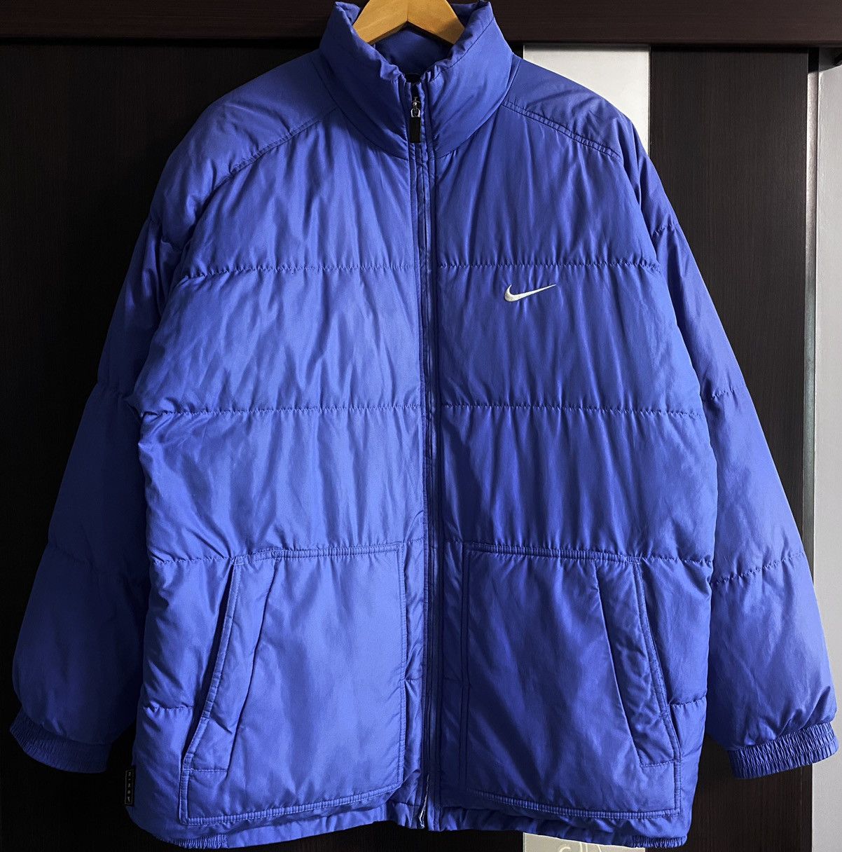 Nike Vtg 90’s Distressed Nike Puffer Down Jacket Embroidered Logo Size US M / EU 48-50 / 2 - 4 Thumbnail