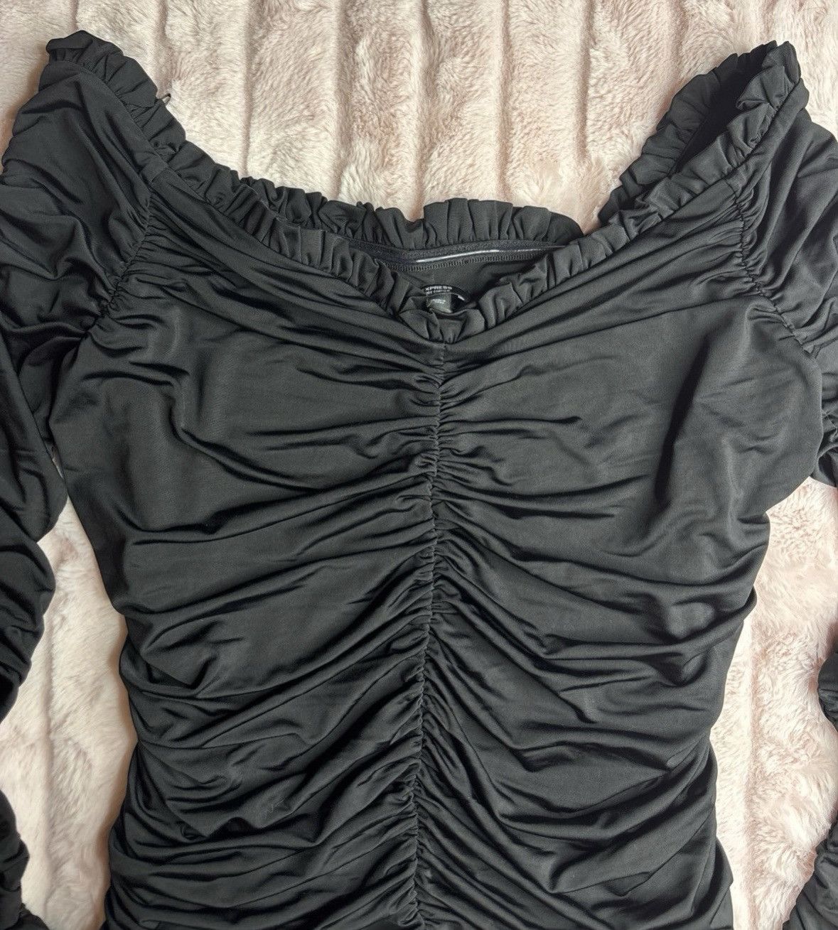 Express Black open shoulder top Size S / US 4 / IT 40 - 2 Thumbnail