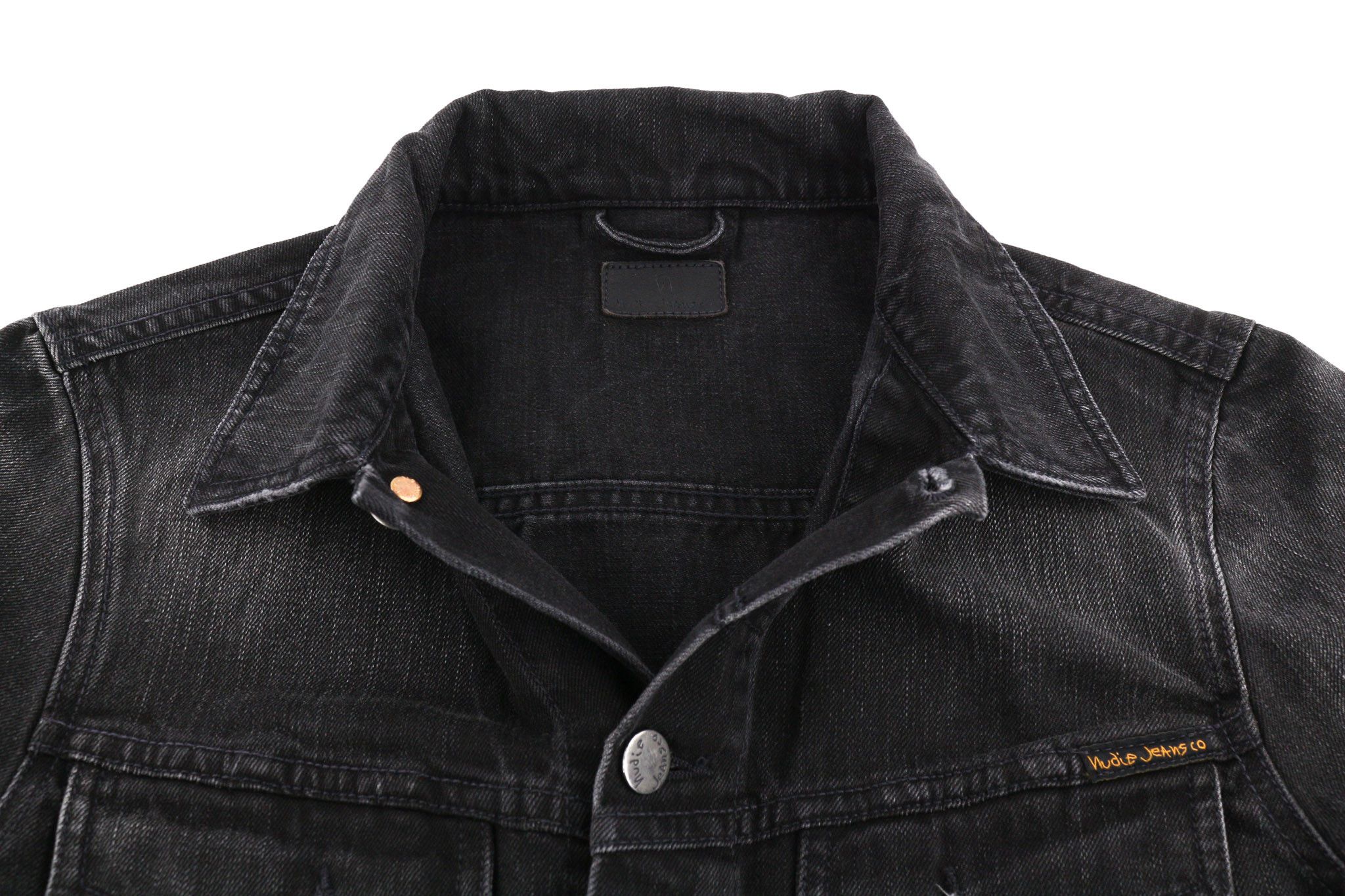 Nudie Jeans BILLY XS Black Lotus Organic Polo Washed Jacket 81964 Size US XS / EU 42 / 0 - 4 Thumbnail