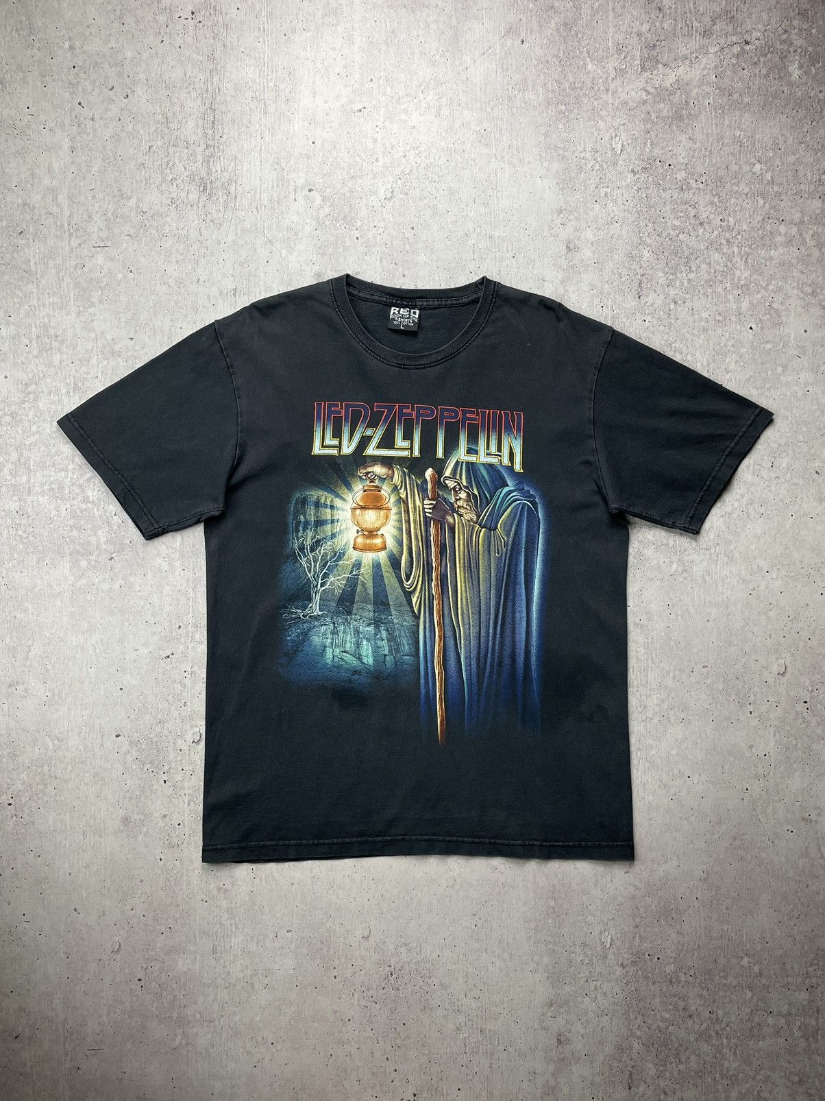 Led Zeppelin × Vintage Led Zeppelin Stairway To Heaven Tee Vintage Y2K Size US L / EU 52-54 / 3 - 1 Thumbnail