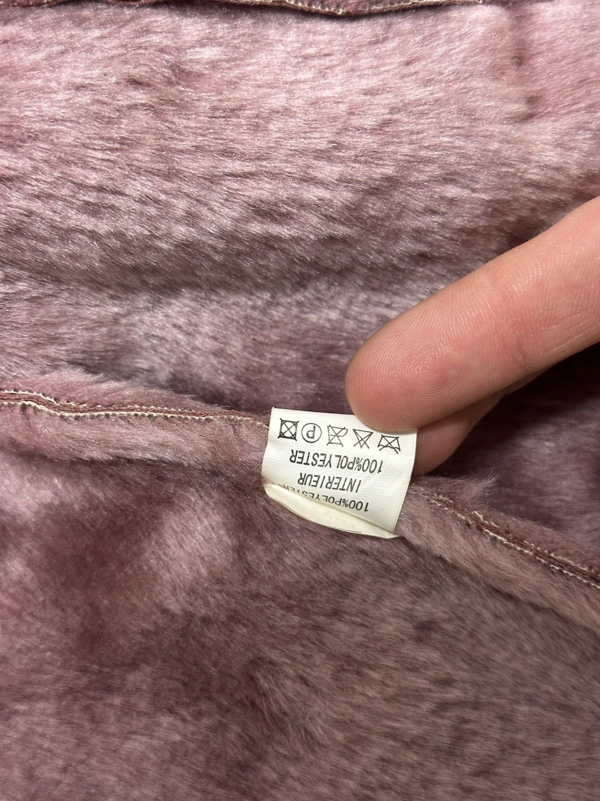 Japanese Brand × Vintage Y2K Hysteric Glamour Pink Shearling Jacket Vintage Size M / US 6-8 / IT 42-44 - 10 Thumbnail