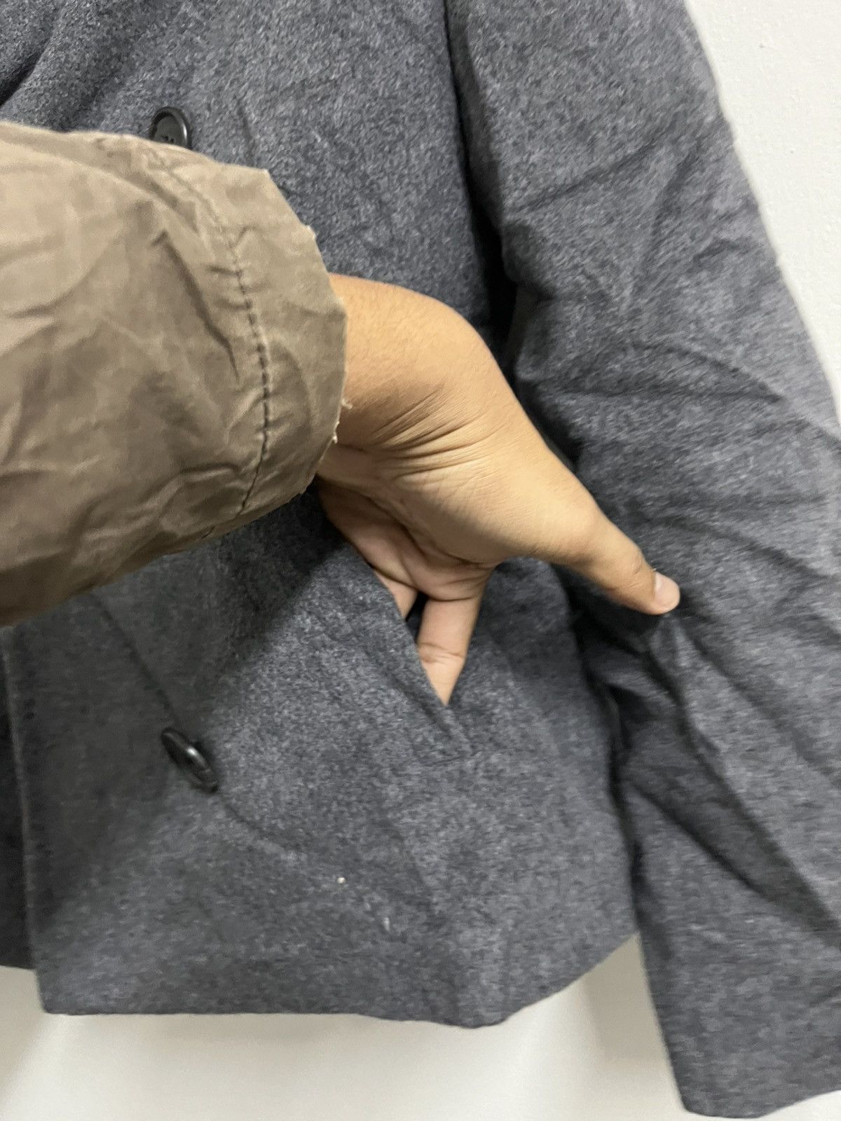 Junko Shimada 💥Junko Shimada Vintage Wool Dark Grey Classic Jackets Size XS / US 0-2 / IT 36-38 - 7 Thumbnail