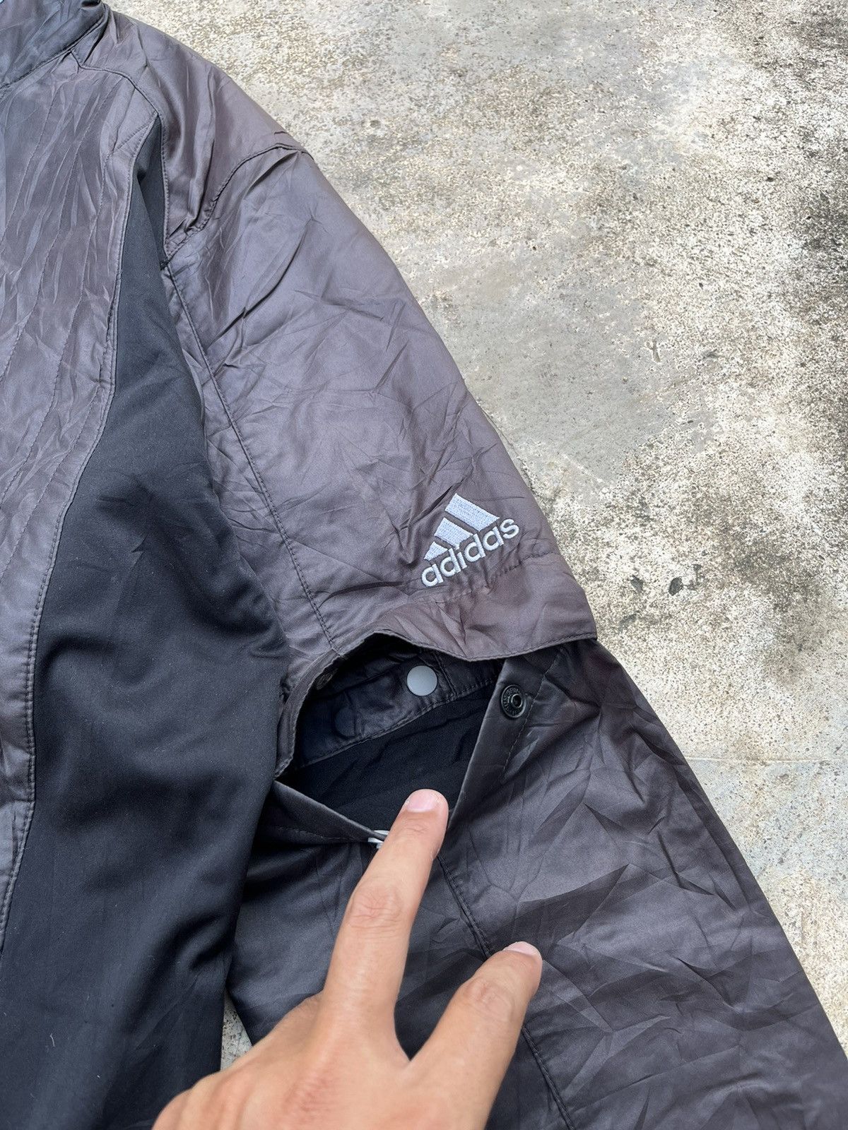 Adidas × Sports Specialties 💥Adidas Quilted Zipper Jacket 2 Way Sleeve Size US L / EU 52-54 / 3 - 6 Thumbnail