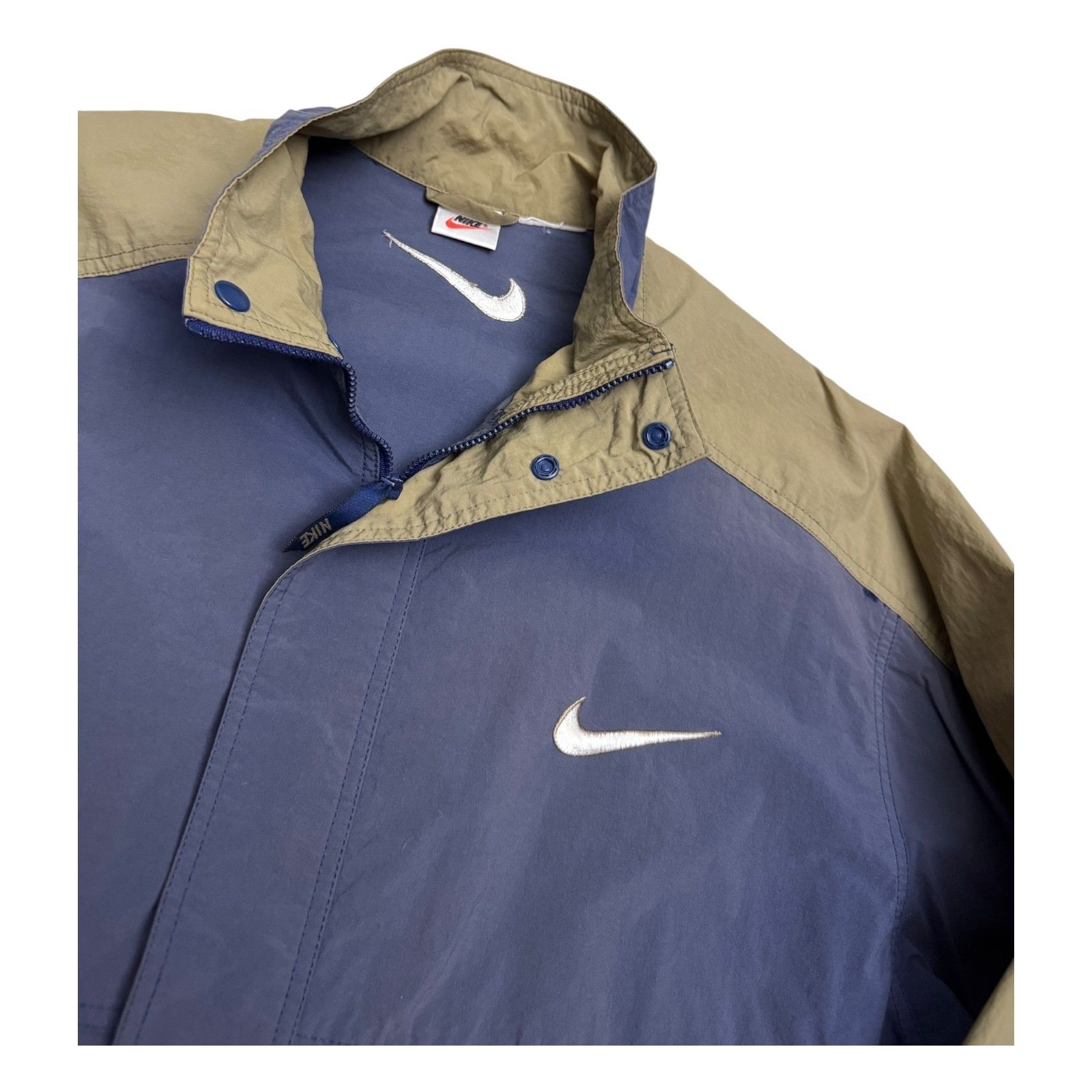 Nike NIKE AIR VINTAGE 90s Retro Blue Windbreaker Jacket XL Size US XL / EU 56 / 4 - 3 Thumbnail