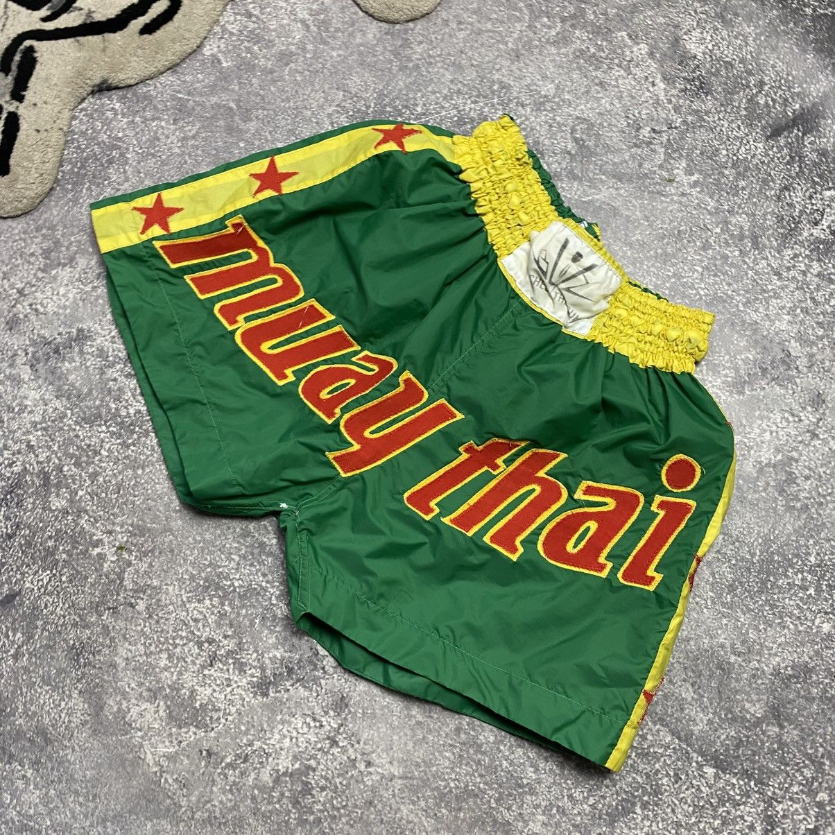 Vintage Vintage Muay Thai Big Logo Sportswear shorts Size US 32 / EU 48 - 2 Thumbnail