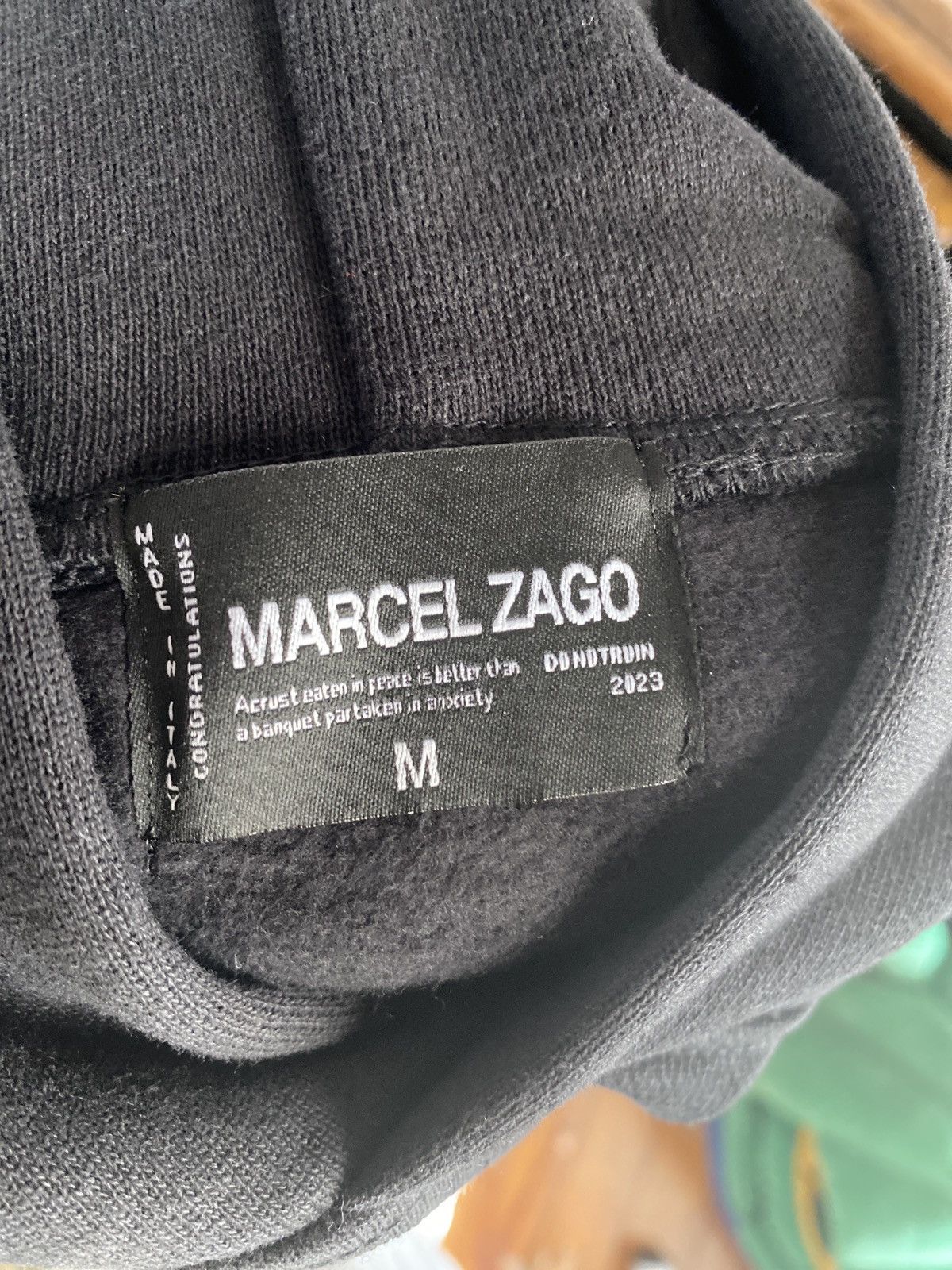 Asspizza × Marcel Zago MARCEL ZAGO “CRY” HOODIE. Size US M / EU 48-50 / 2 - 3 Thumbnail