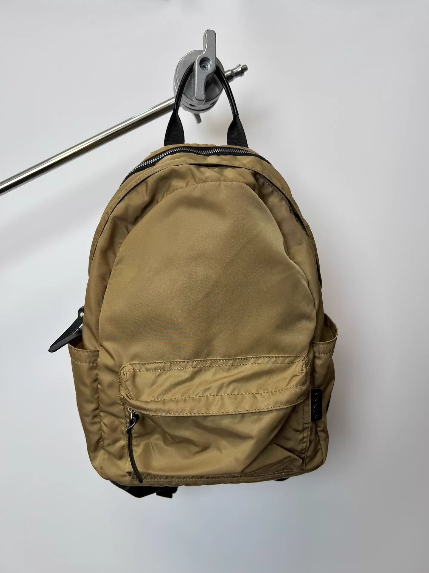 Yohji Yamamoto Beige Nylon Backpack with Front Zip Pocket Size ONE SIZE - 1 Thumbnail