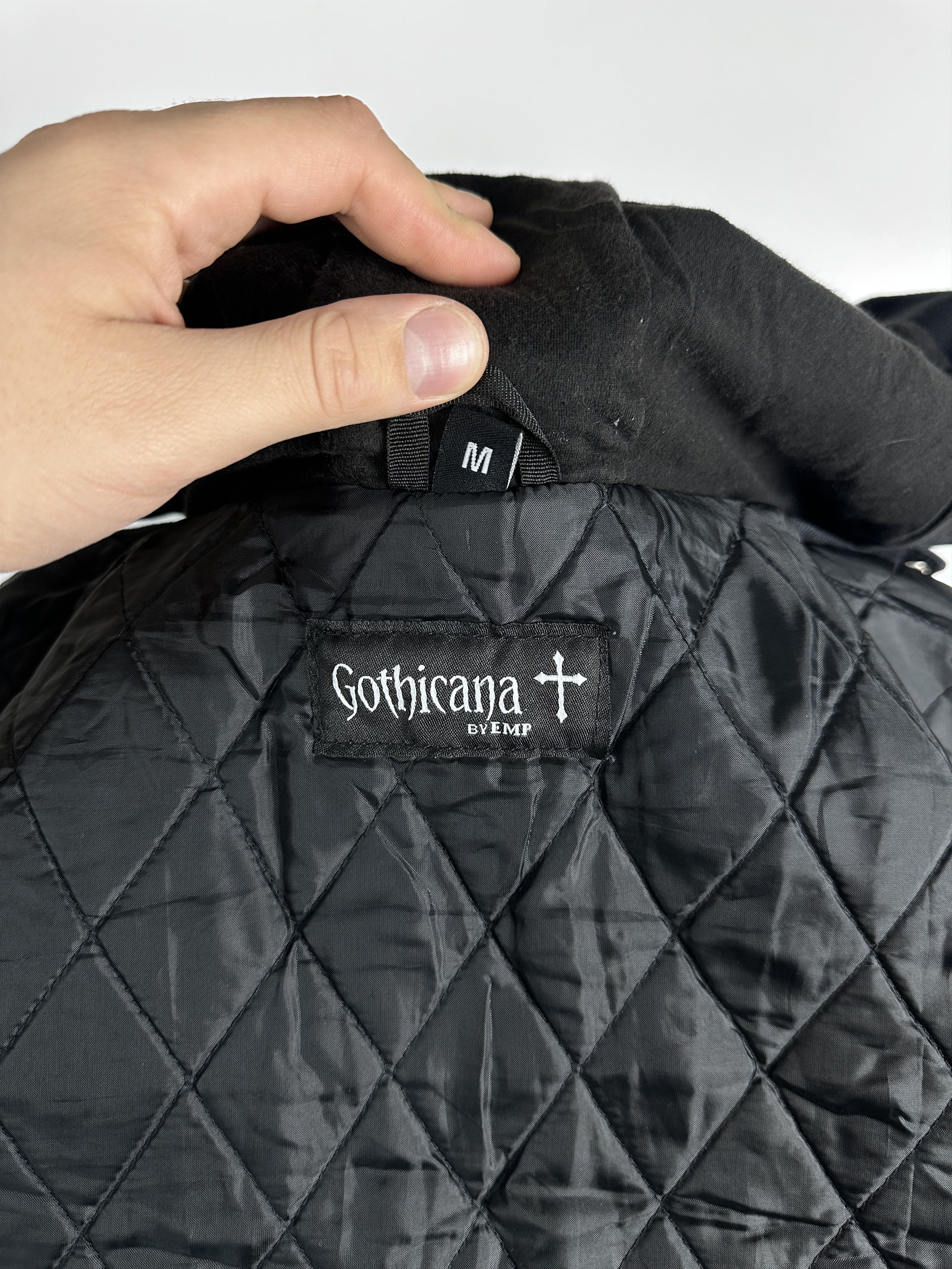 Vintage Gothicana By EMP Black Hooded Jacket Coat Size M Vintage Size US M / EU 48-50 / 2 - 10 Thumbnail