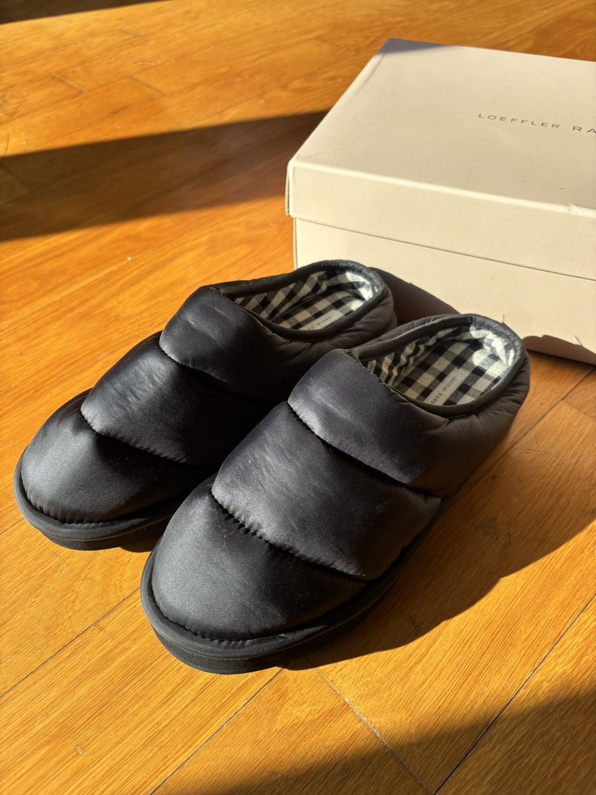 Other Loeffler Randall Black Puffer Slip-On Slippers / Mules 6 Size US 6 / EU 39 - 1 Thumbnail