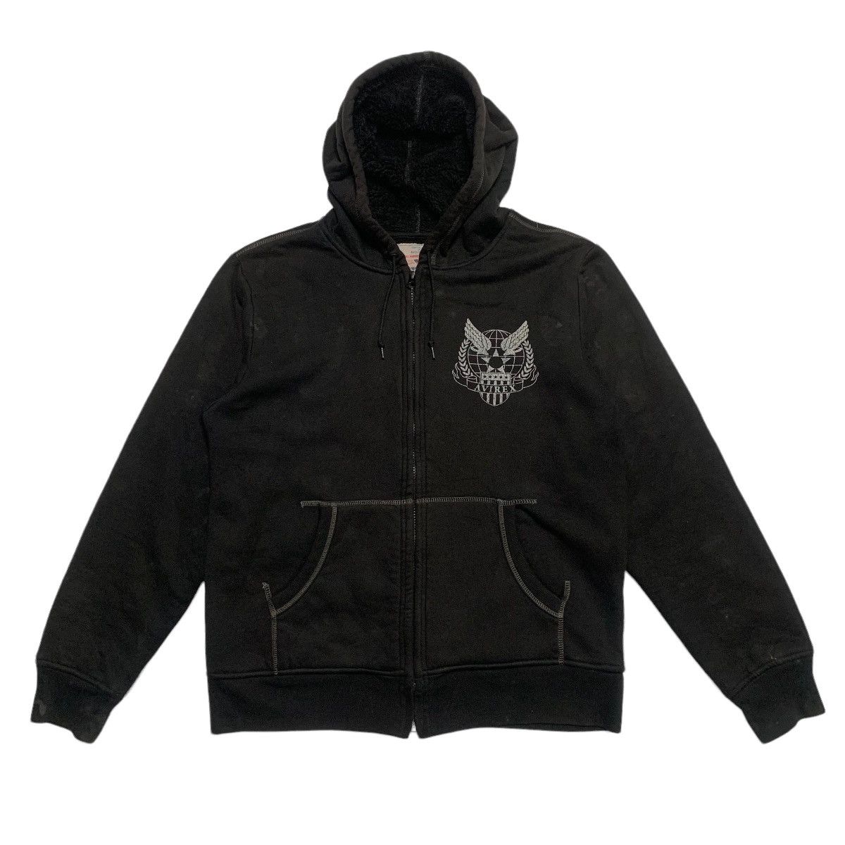 Avirex Vintage Avirex Us Armed Forces Zipper Hoodie Size US M / EU 48-50 / 2 - 1 Thumbnail
