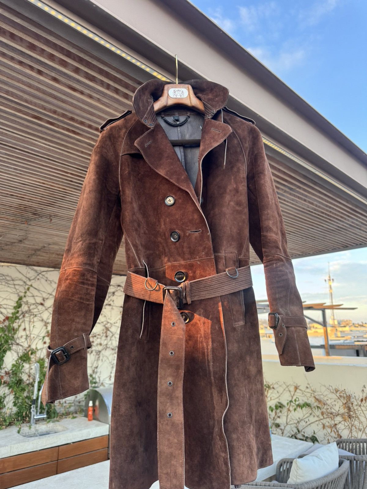 Burberry Prorsum Burberry Prorsum FW11 suede trench size 50 Size US M / EU 48-50 / 2 - 2 Thumbnail