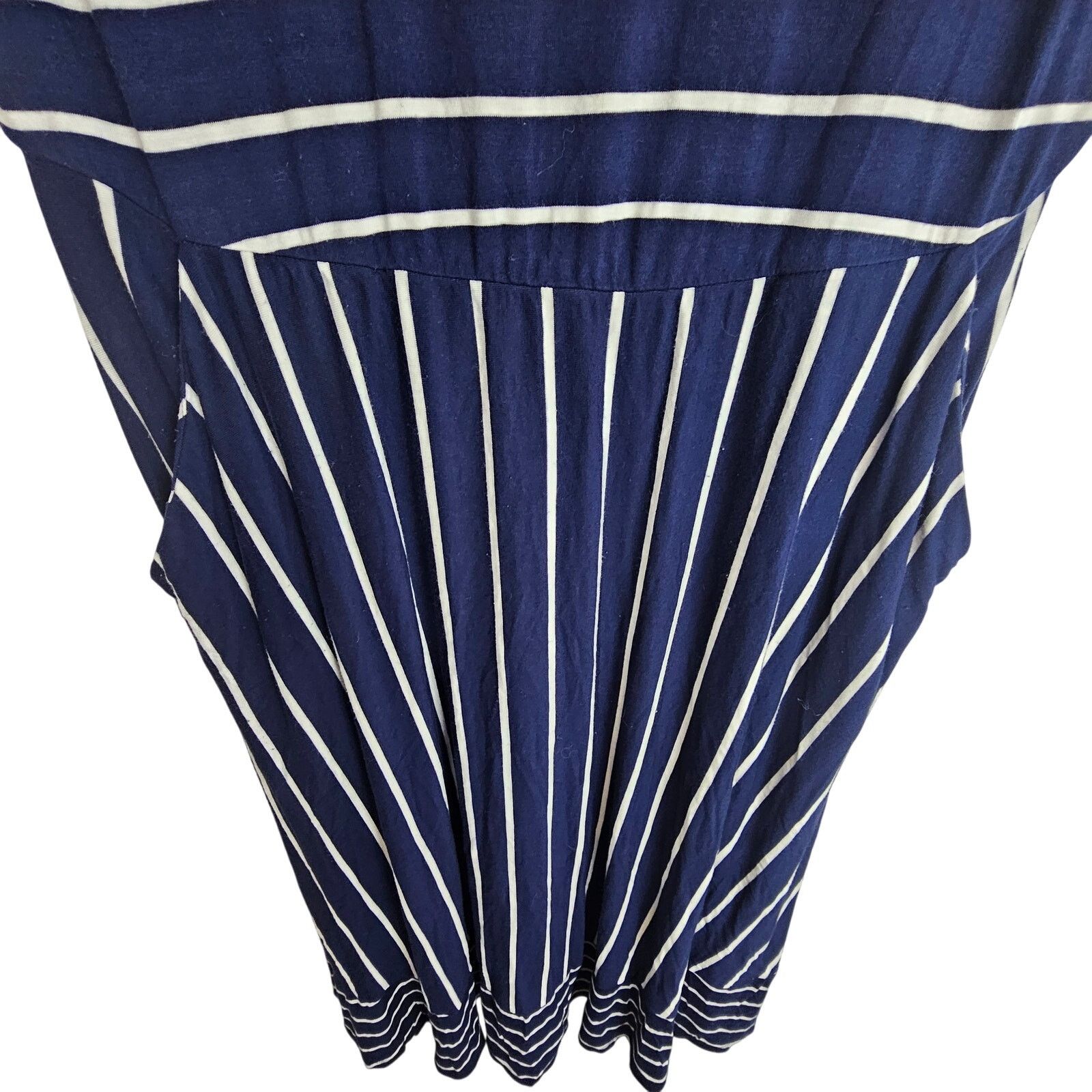 Torrid Torrid Super Soft Striped Midi Dress Plus Size 1X Stretch Size XXL / US 16-18 / IT 52-54 - 4 Thumbnail
