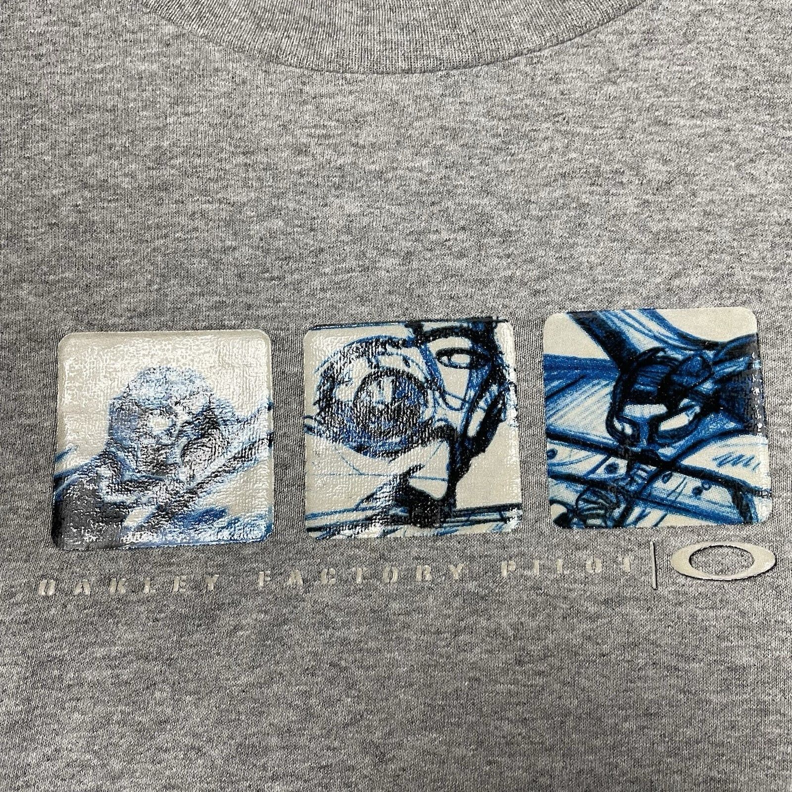 Oakley Vintage Oakey Factory Pilot T-Shirt Mens Grey Long Sleeve M Size US M / EU 48-50 / 2 - 4 Thumbnail