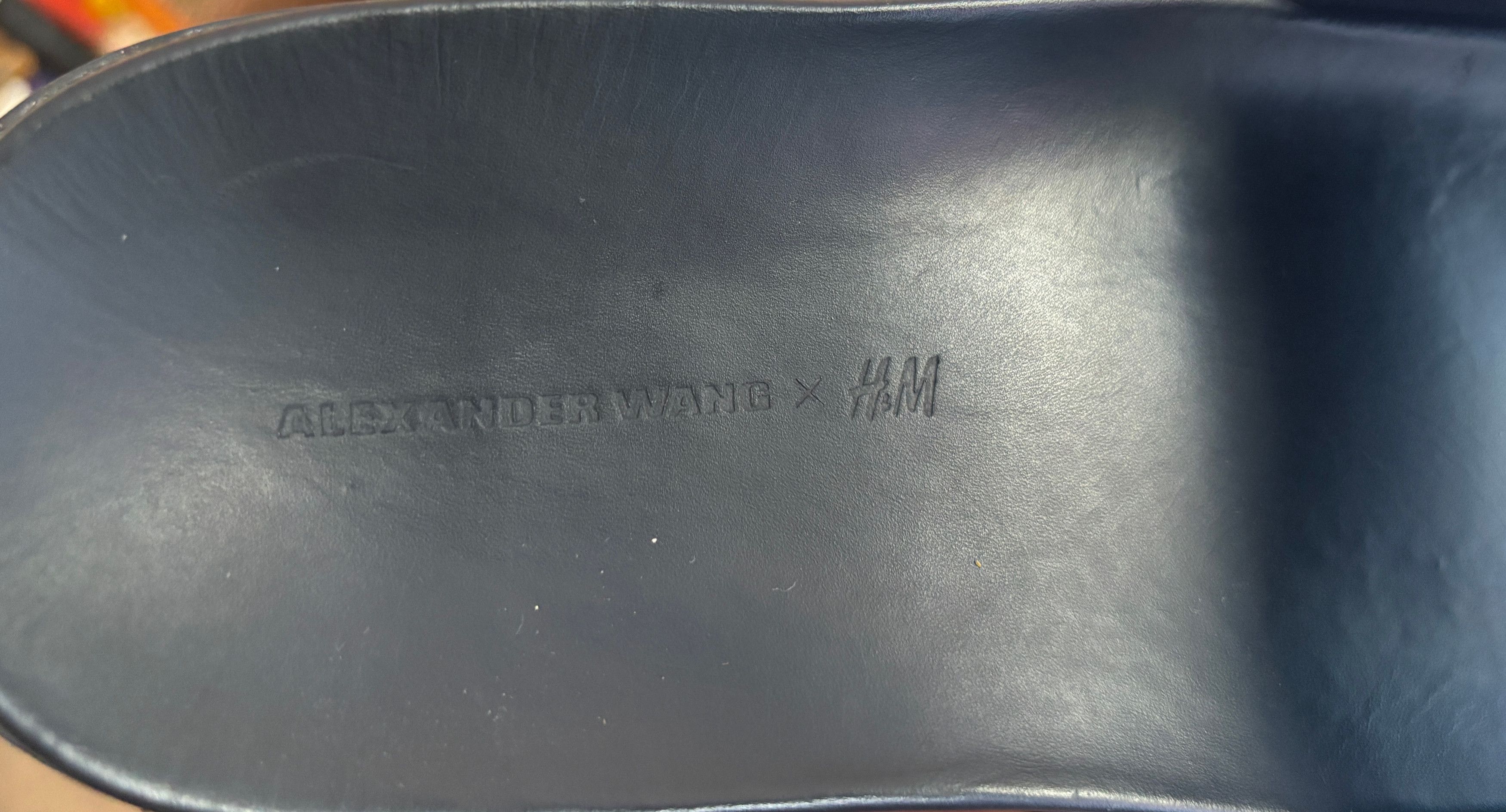 Alexander McQueen Alexander Wang x H&M Black Leather Slides - 10 Size US 10 / EU 43 - 9 Thumbnail