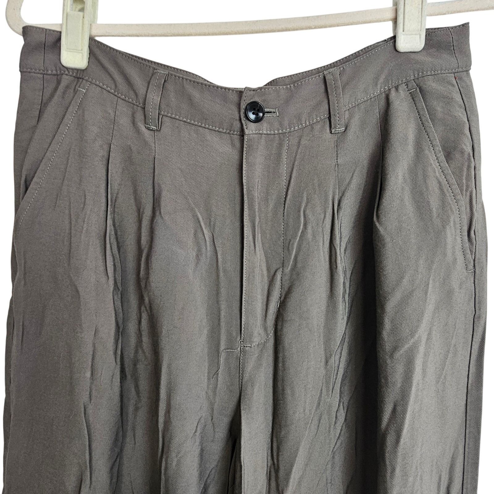 Madewell Madewell Womens Pleated Front Cropped Trouser Pants Size 8 Size 30" / US 8 / IT 44 - 2 Thumbnail