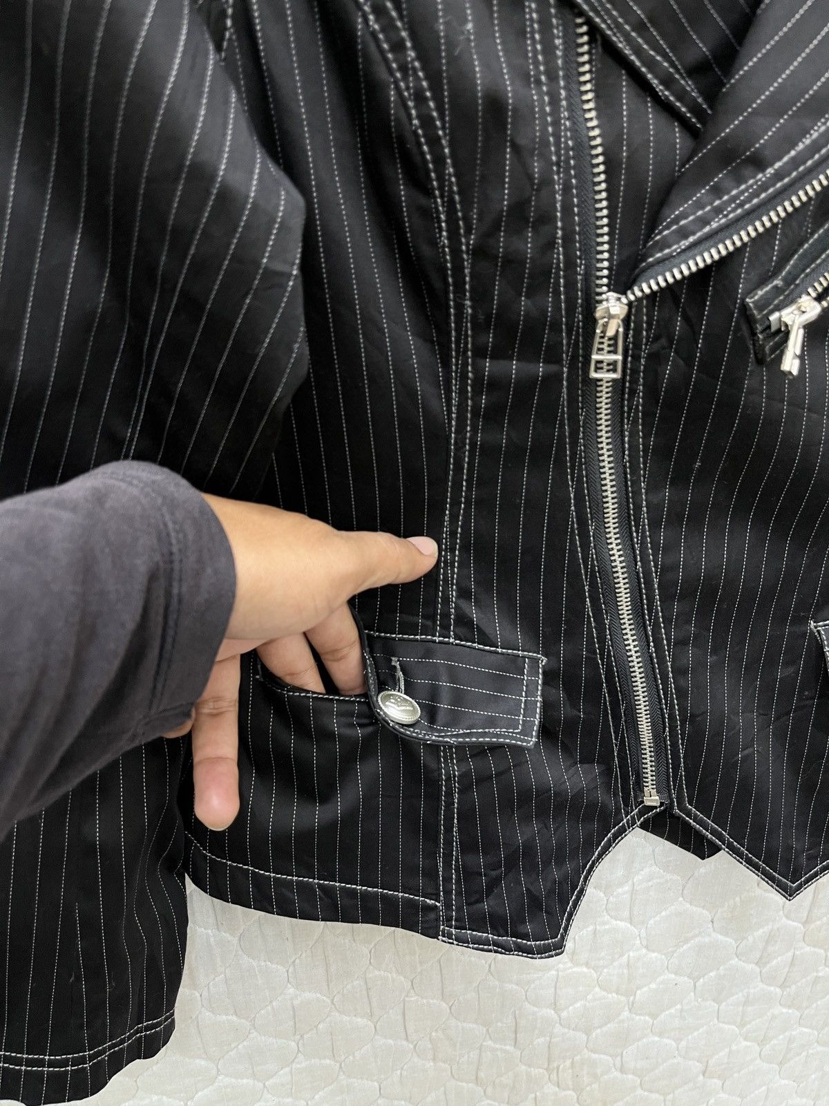 If Six Was Nine × Japanese Brand × Le Grande Bleu (L.G.B.) 🔥🔥🔥ARCHIVE ALGON QUINS PUNK JACKET Size S / US 4 / IT 40 - 14 Thumbnail