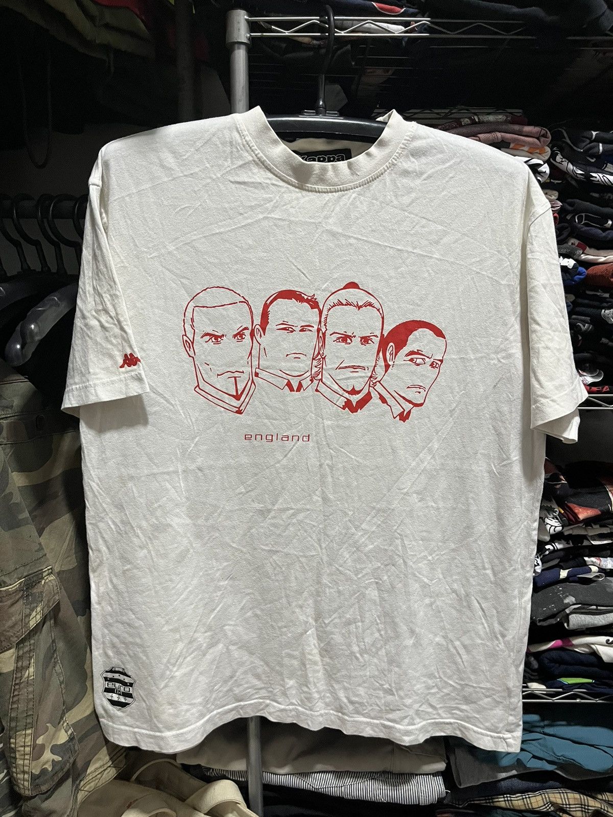 Kappa Euro’04 England Players Manga Character Kappa Tee Size US L / EU 52-54 / 3 - 1 Thumbnail
