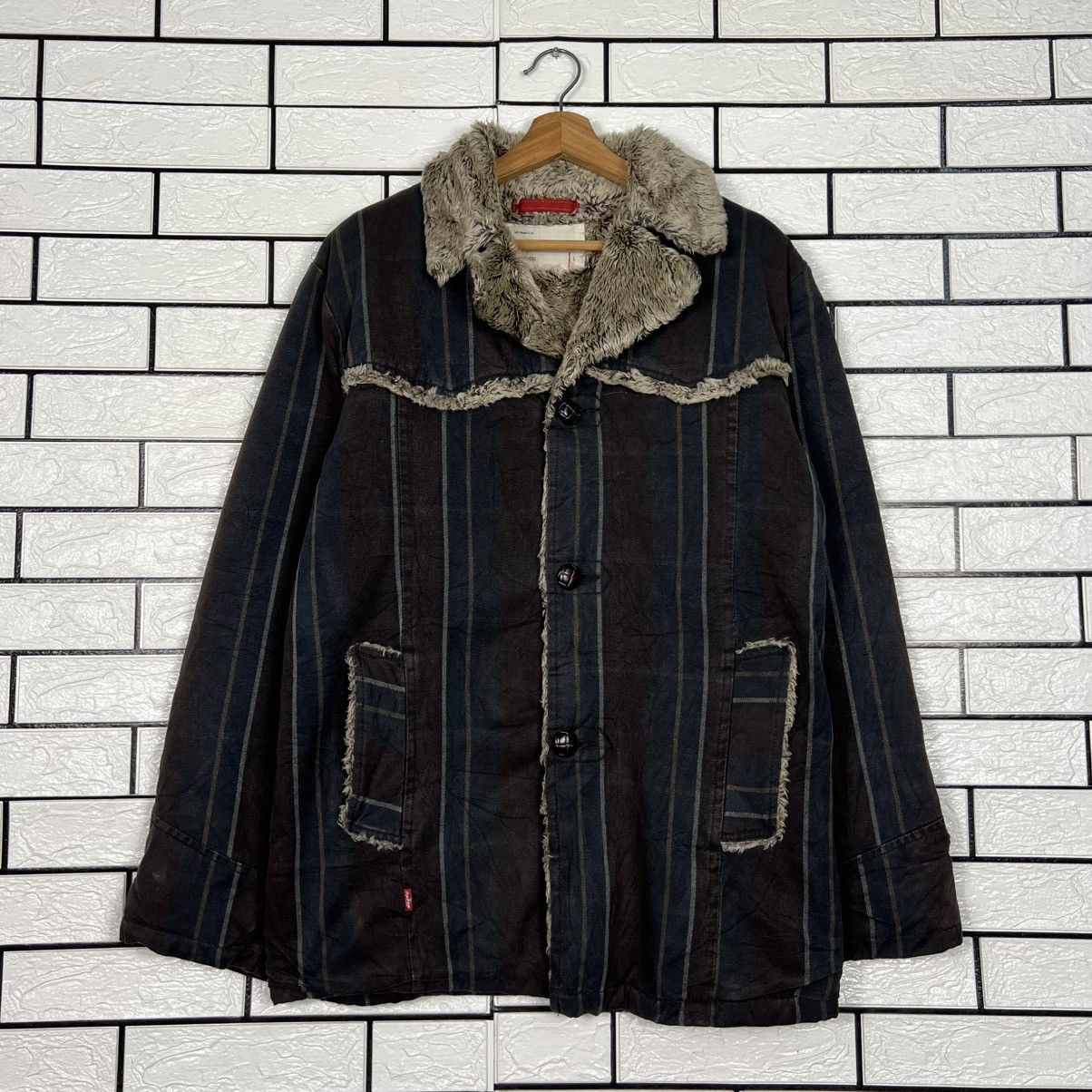 Levi's LEVIS REDLOOP Sherpa Lined Striped Jacket #4131-C188 Size US L / EU 52-54 / 3 - 1 Thumbnail
