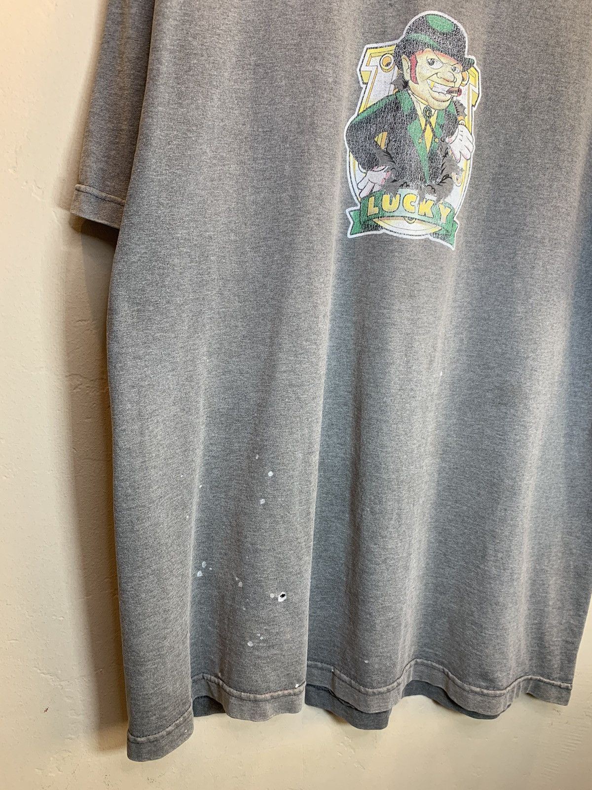 Vintage *RARE* Vintage Lucky Skateboard Bearings Leprechaun T-Shirt Size US XL / EU 56 / 4 - 5 Thumbnail