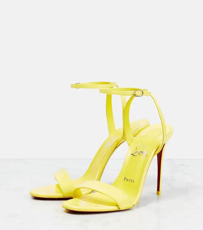 Christian Louboutin o1s1wg110425 Loubigirl 85 Nappa n Yellow Size US 8 / IT 38 - 1 Thumbnail