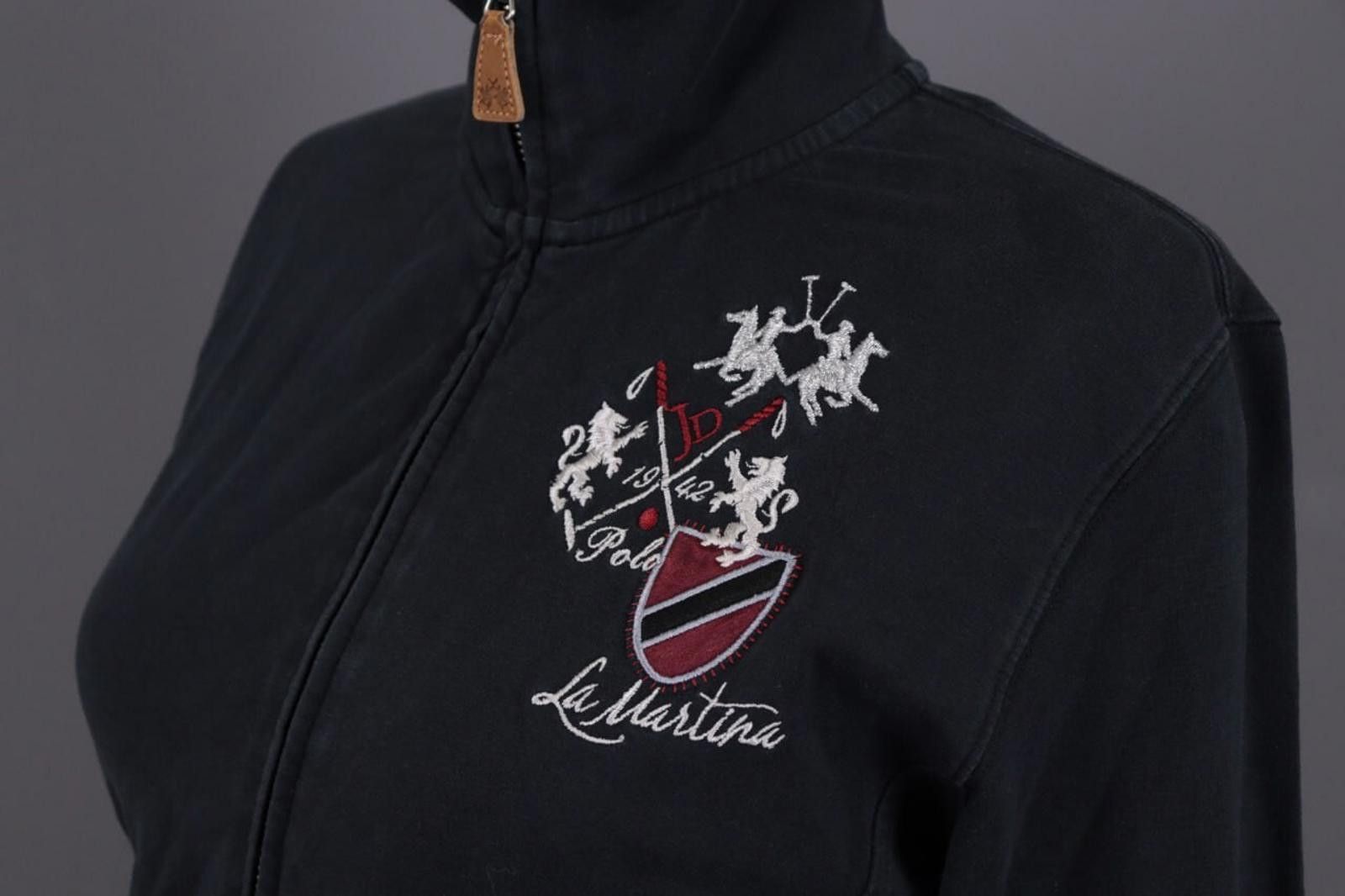 La Martina La Martina Jodhpur Black Polo Activewear Jacket Size 4 Size S / US 4 / IT 40 - 9 Thumbnail