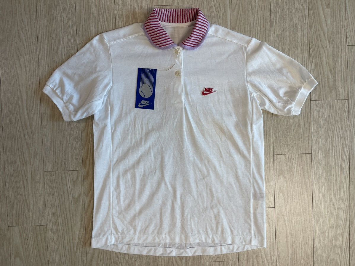 Nike Nike Blue Tag Japan Edition 80’s Vintage Polo Pique T-shirt Size S / US 4 / IT 40 - 1 Thumbnail