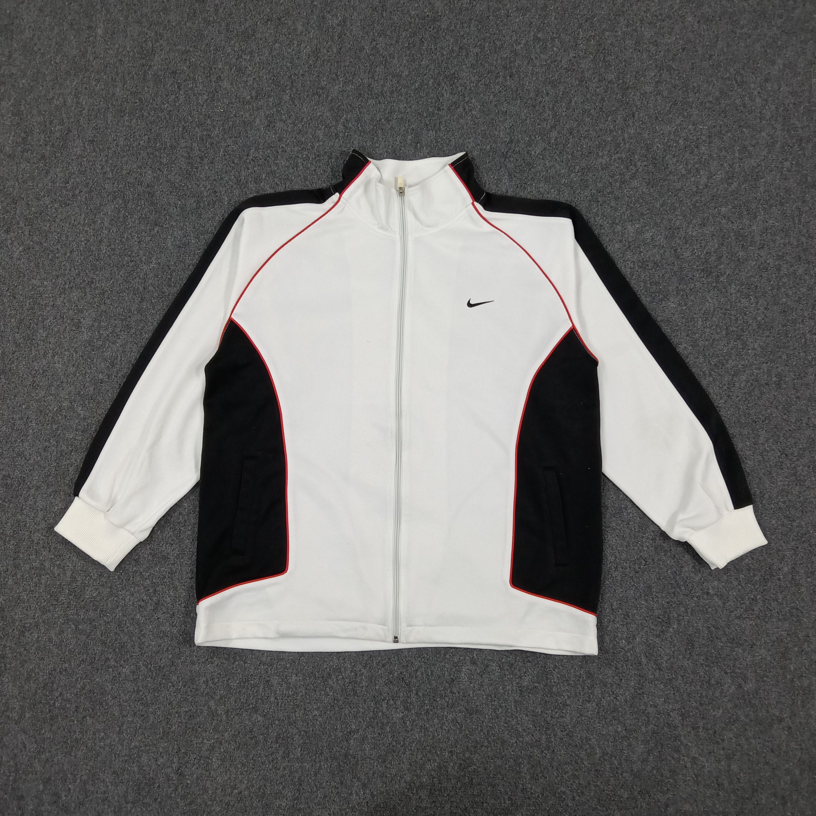 Nike × Vintage Nike Sports Style Center Swoosh Jacket Size US L / EU 52-54 / 3 - 3 Thumbnail