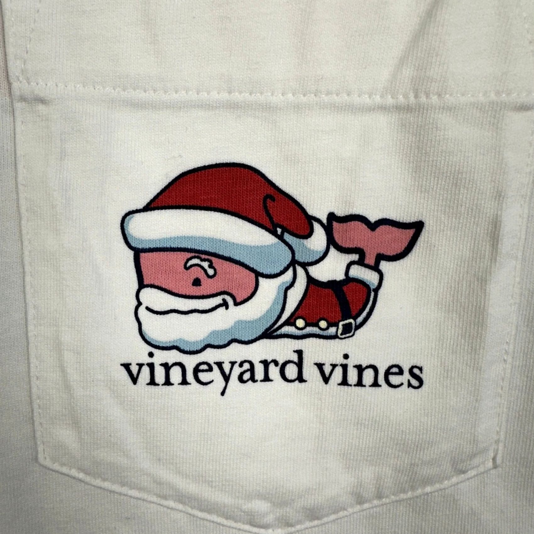 Vineyard Vines Vineyard Vines Shirt Adult Medium Long Sleeve White Santa Merry Christmas Size US M / EU 48-50 / 2 - 4 Thumbnail