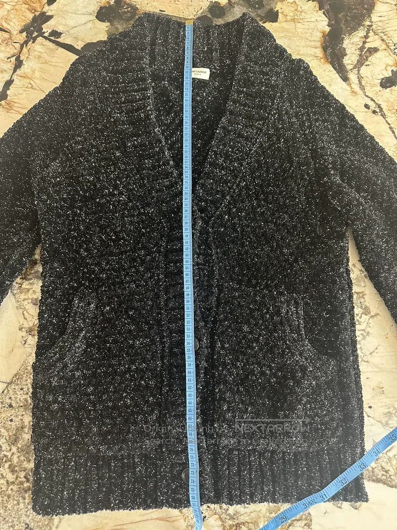 Saint Laurent Paris Saint Laurent Paris Black Popular Cardigan Size S / US 4 / IT 40 - 4 Thumbnail