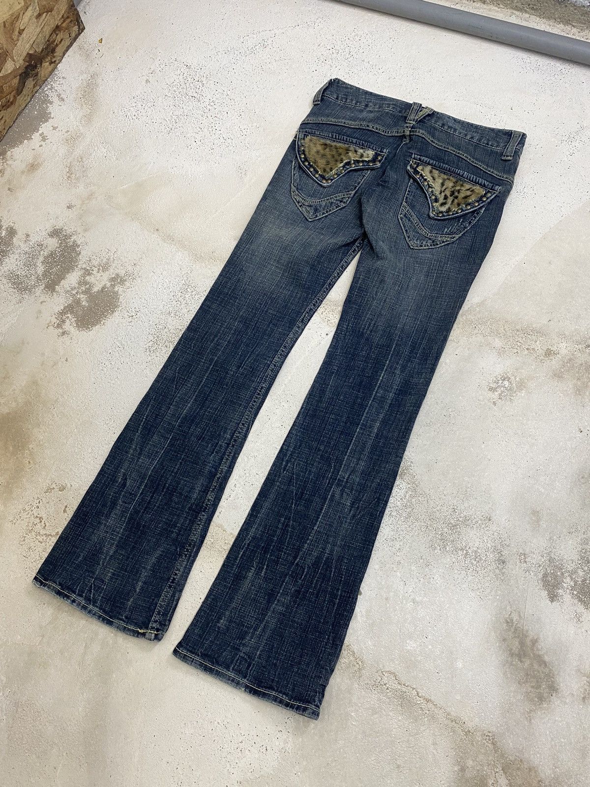 If Six Was Nine × Japanese Brand × Le Grande Bleu (L.G.B.) Flare Orinin Japan Unisex Fur Pocket Leopard Blue Way Size US 28 / EU 44 - 9 Thumbnail