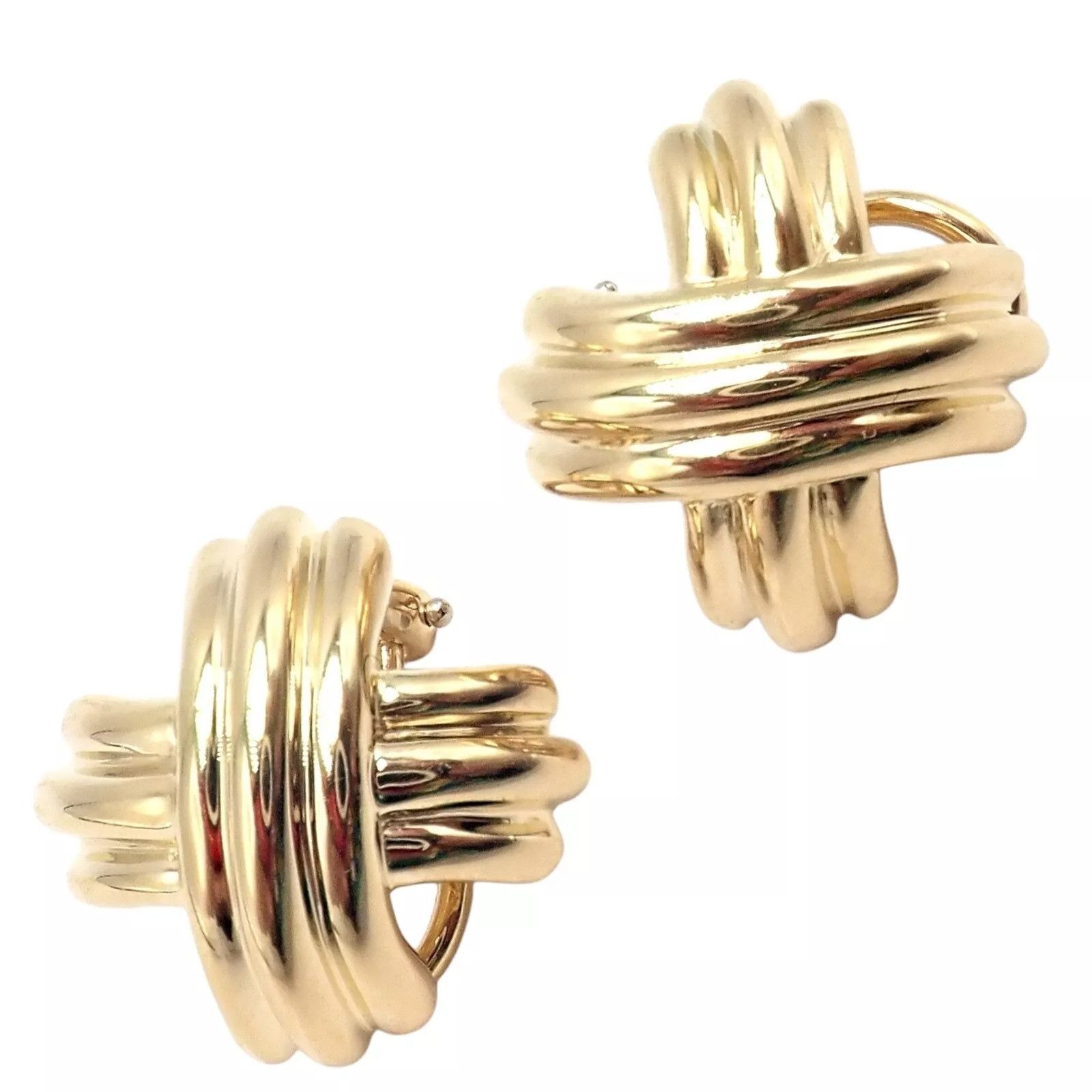 Tiffany & Co. Tiffany & Co X Kiss 18k Yellow Gold Medium Earrings Size ONE SIZE - 1 Thumbnail