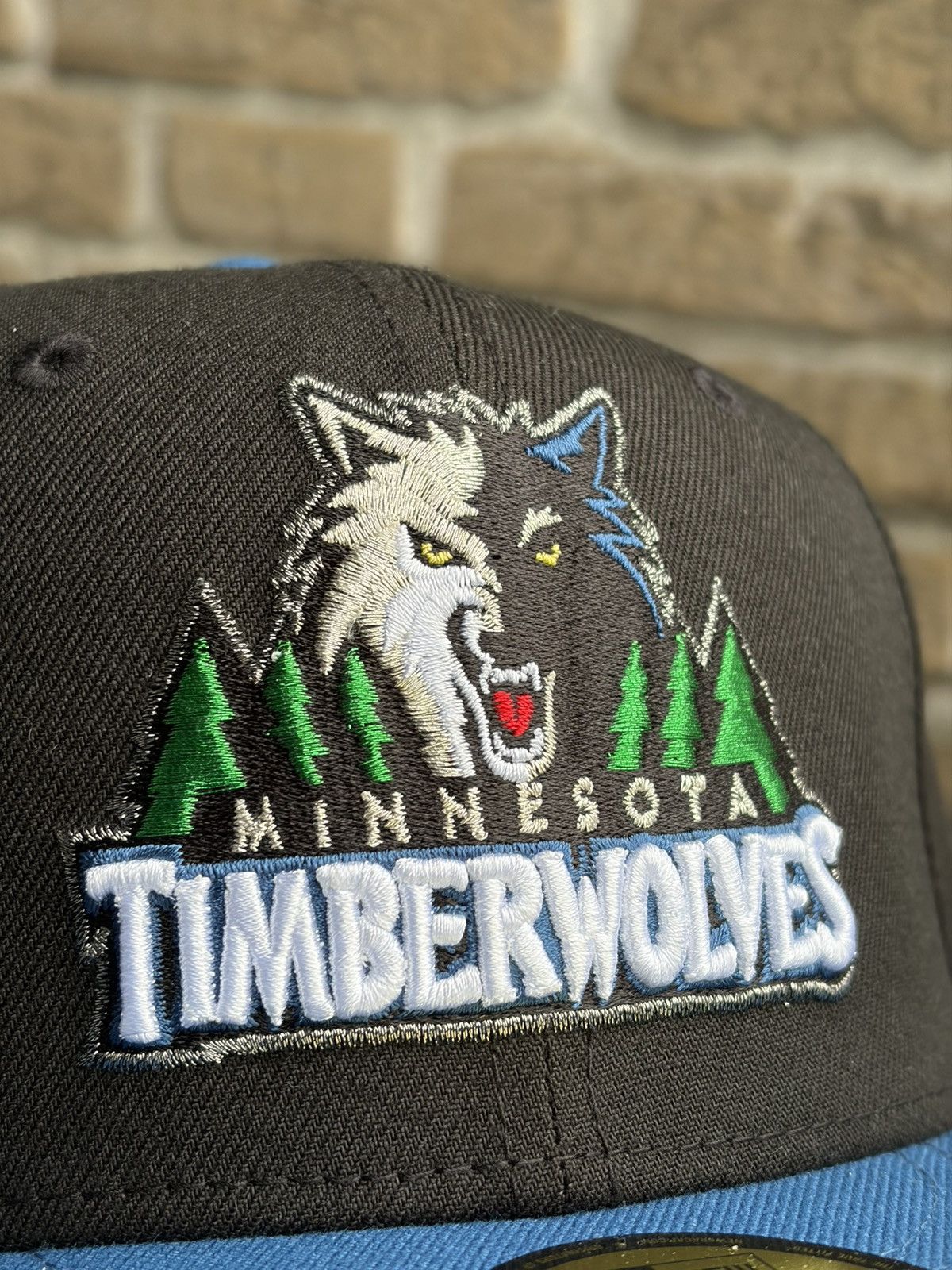 Topperz Two tone Minnesota Timberwolves size 7 1/4 Size ONE SIZE - 5 Thumbnail