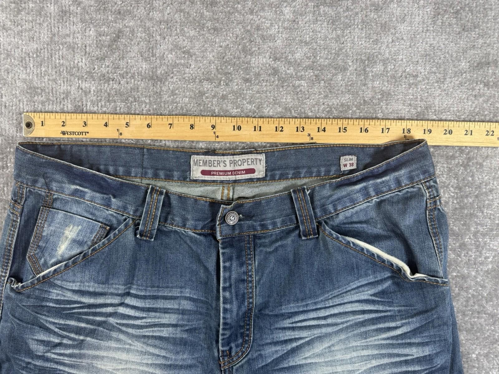 Other Members Property Shorts 38 Blue Baggy Jorts Y2K Grunge Size US 38 / EU 54 - 4 Thumbnail