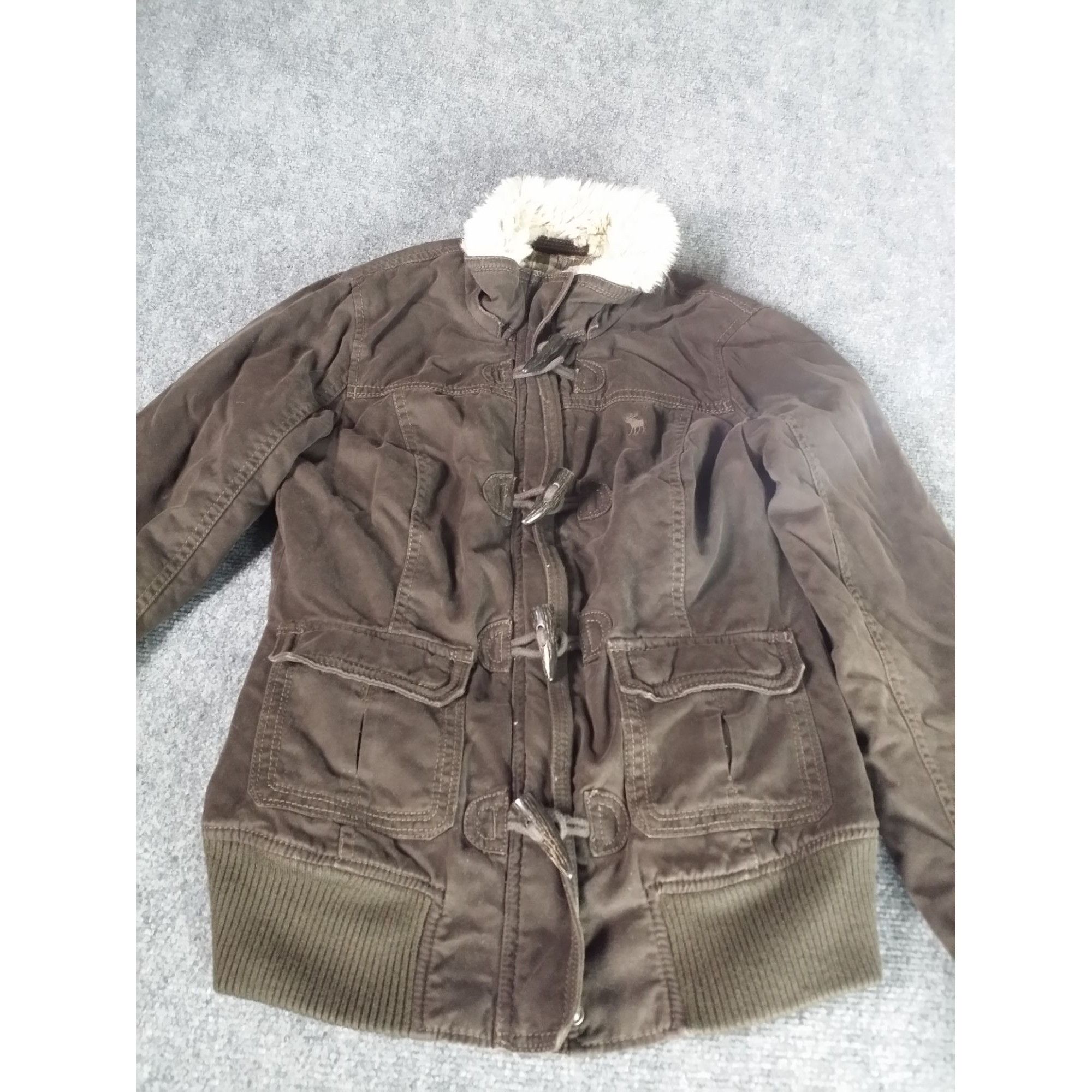 Abercrombie & Fitch Abercrombie & Fitch Zip Up Winter Jacket Women Sz M Brown Fa Size M / US 6-8 / IT 42-44 - 2 Thumbnail