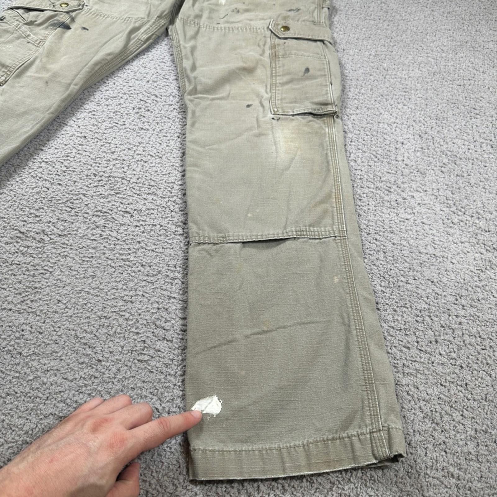 Carhartt Carhartt B342 DES Relaxed Fit Cargo Pants 34x34 Khaki Men Size US 34 / EU 50 - 7 Thumbnail