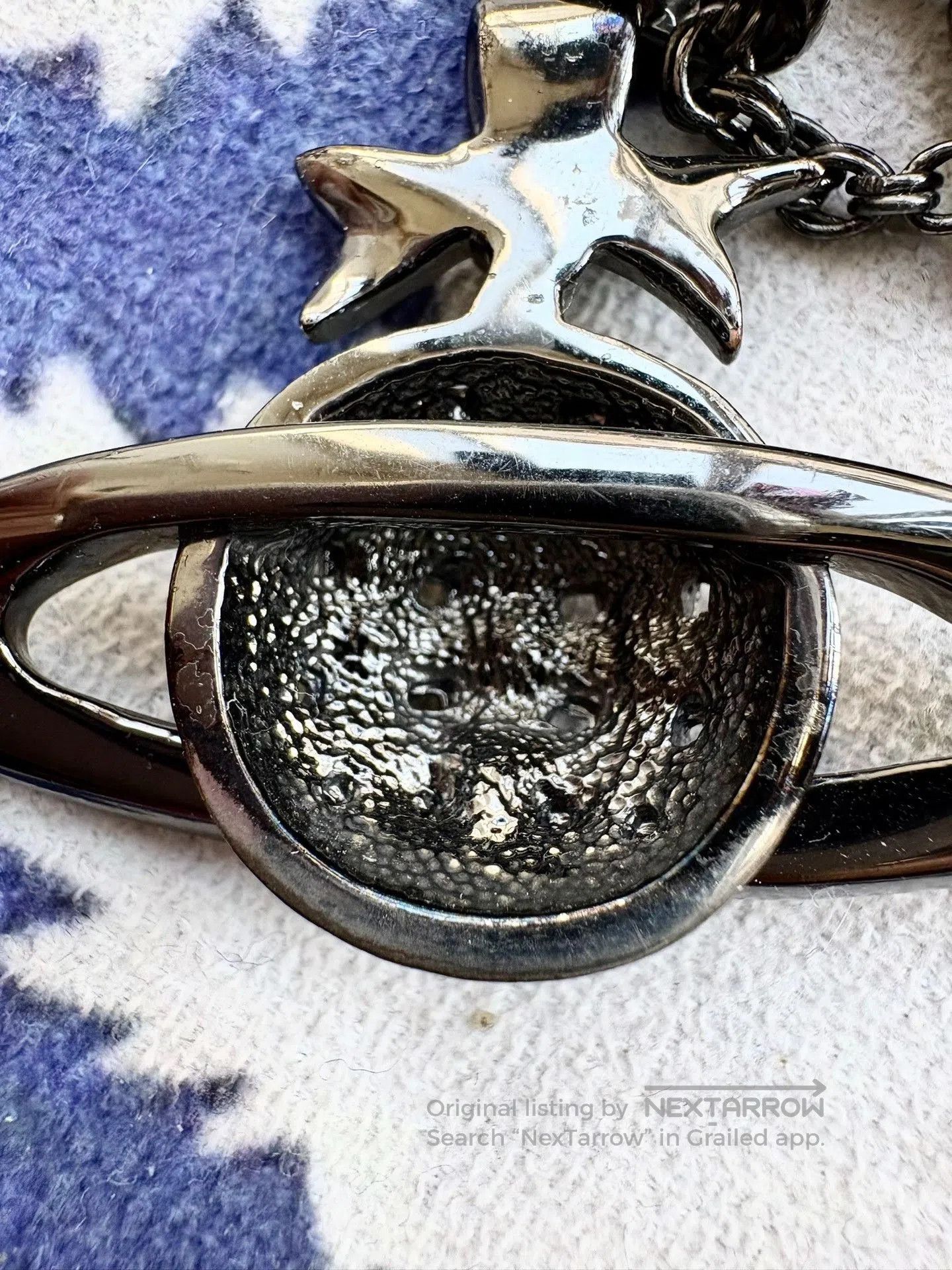 Vivienne Westwood Vivienne Westwood Vintage Blue Saturn Necklace. Size ONE SIZE - 7 Thumbnail