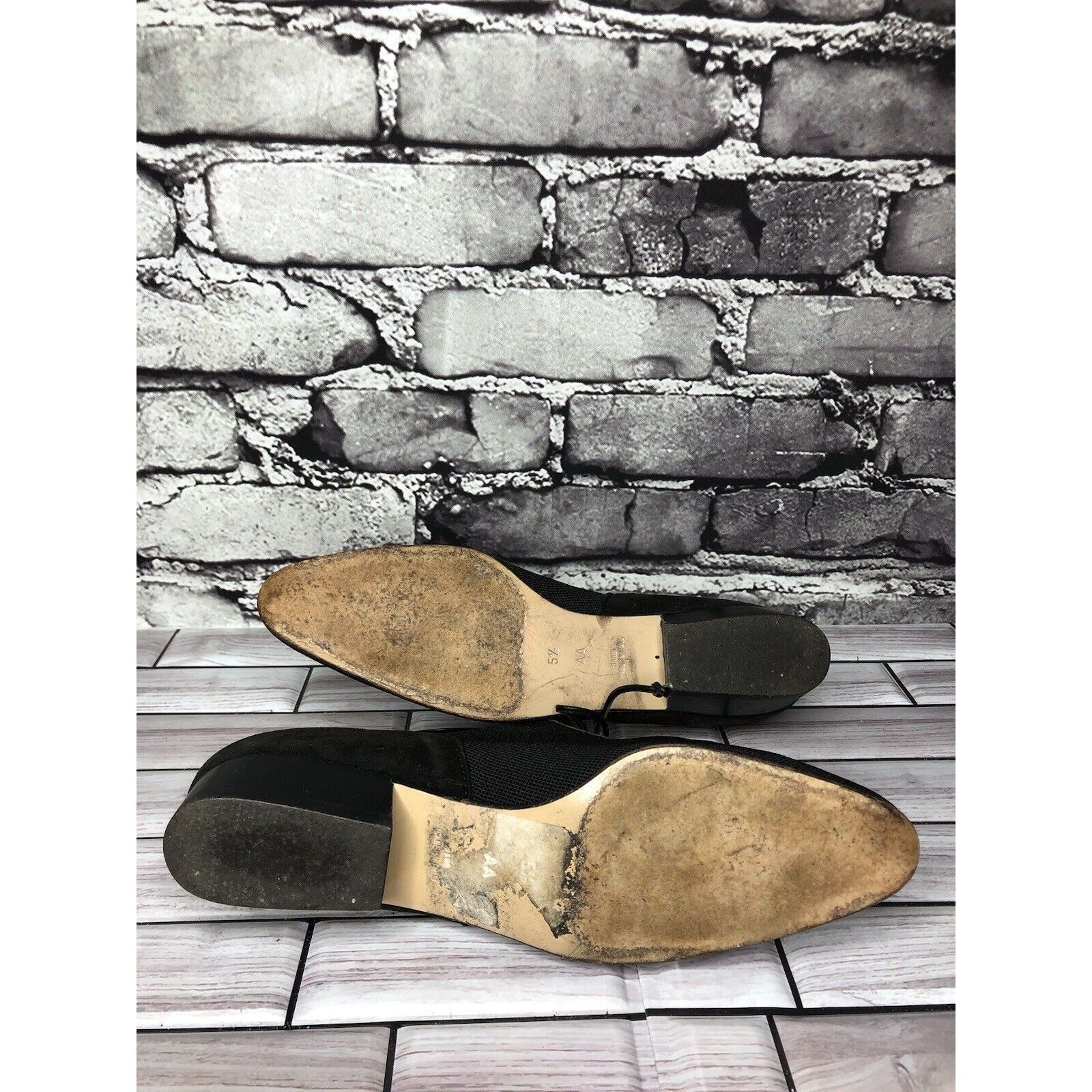 Walter Steiger Walter Steiger Black Suede Leather Lace Up Low Heel Oxfords Size US 5.5 / IT 35.5 - 7 Thumbnail