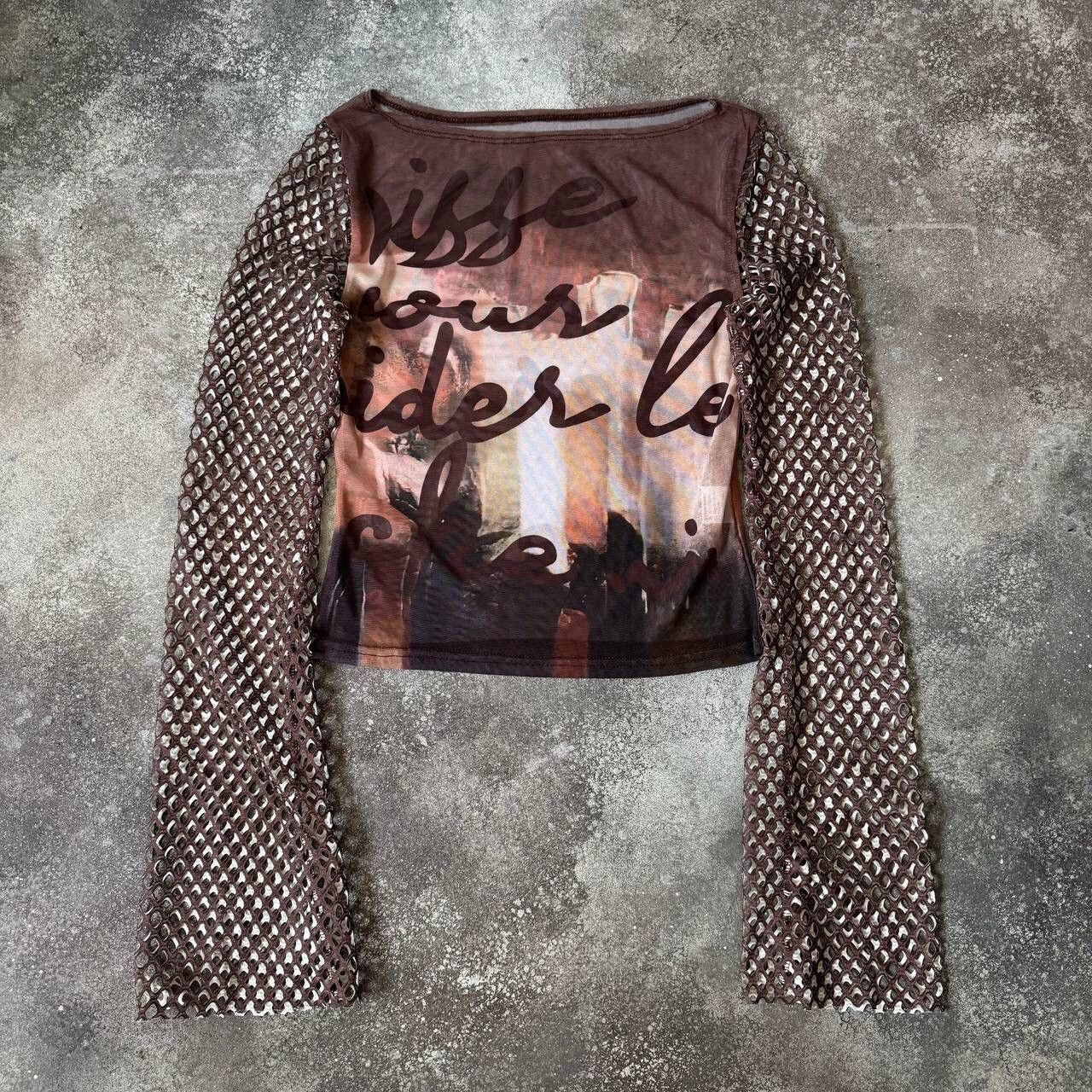 20471120 Amazing Super Sexy Mesh Top (Jean Paul Gaultier style) Size M / US 6-8 / IT 42-44 - 1 Thumbnail