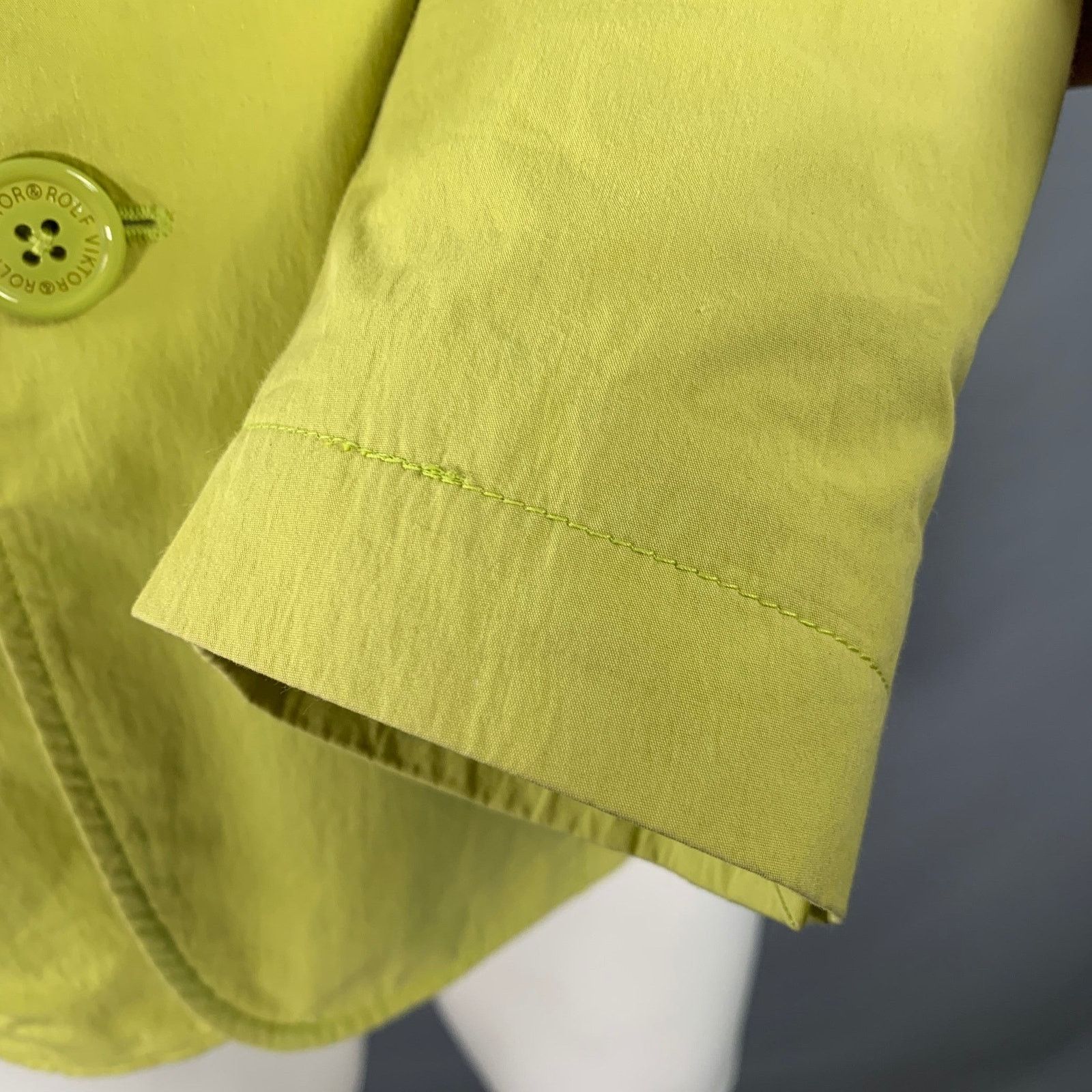 Viktor & Rolf Size 38 Yellow Cotton Blend Single Breasted Sport Coat Size 38R - 7 Thumbnail