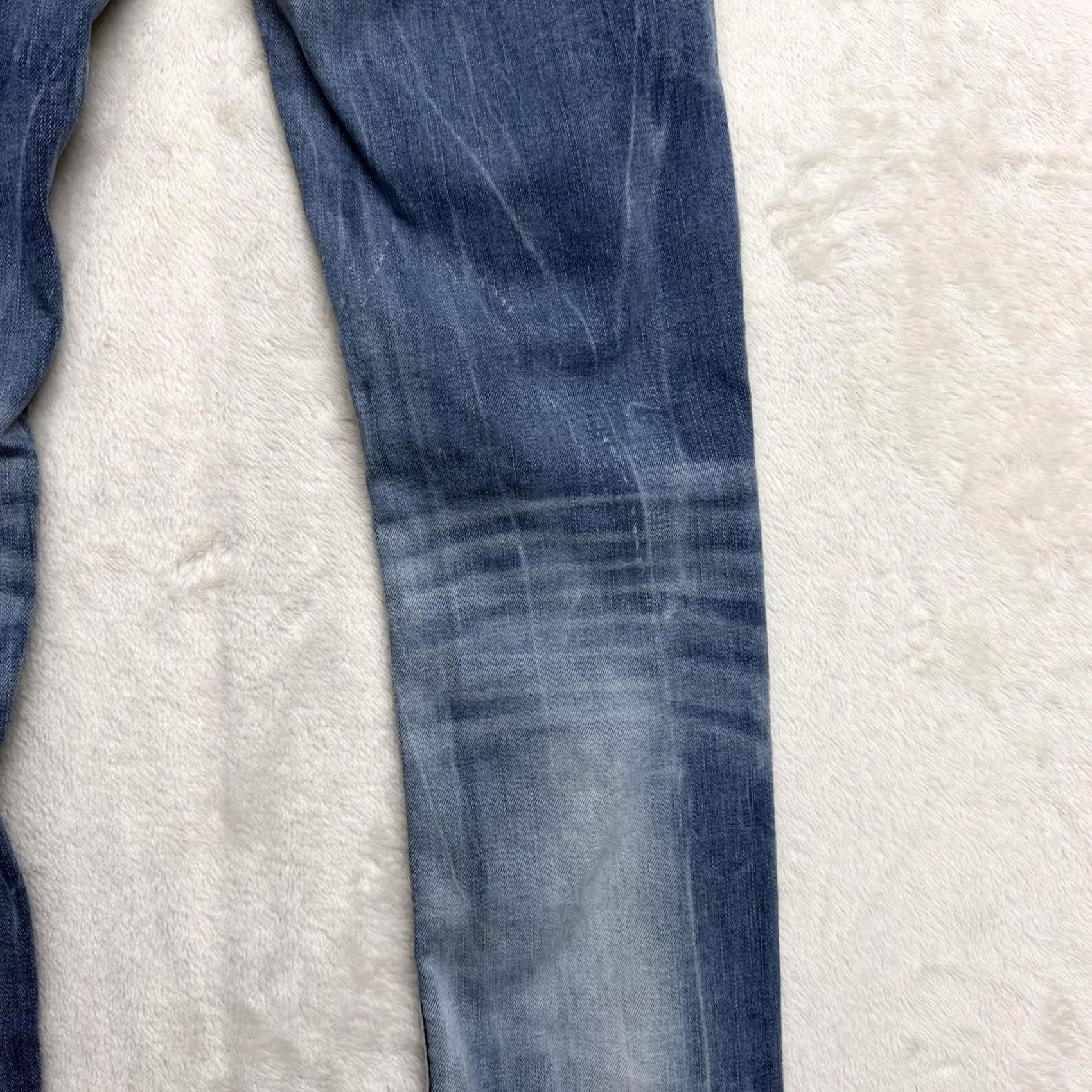 Vintage VINTAGE Rock Revival Nancy Jeans Womens 26x30 Blue Straight Distressed Embellished Denim Size 42" / US 20 - 3 Thumbnail