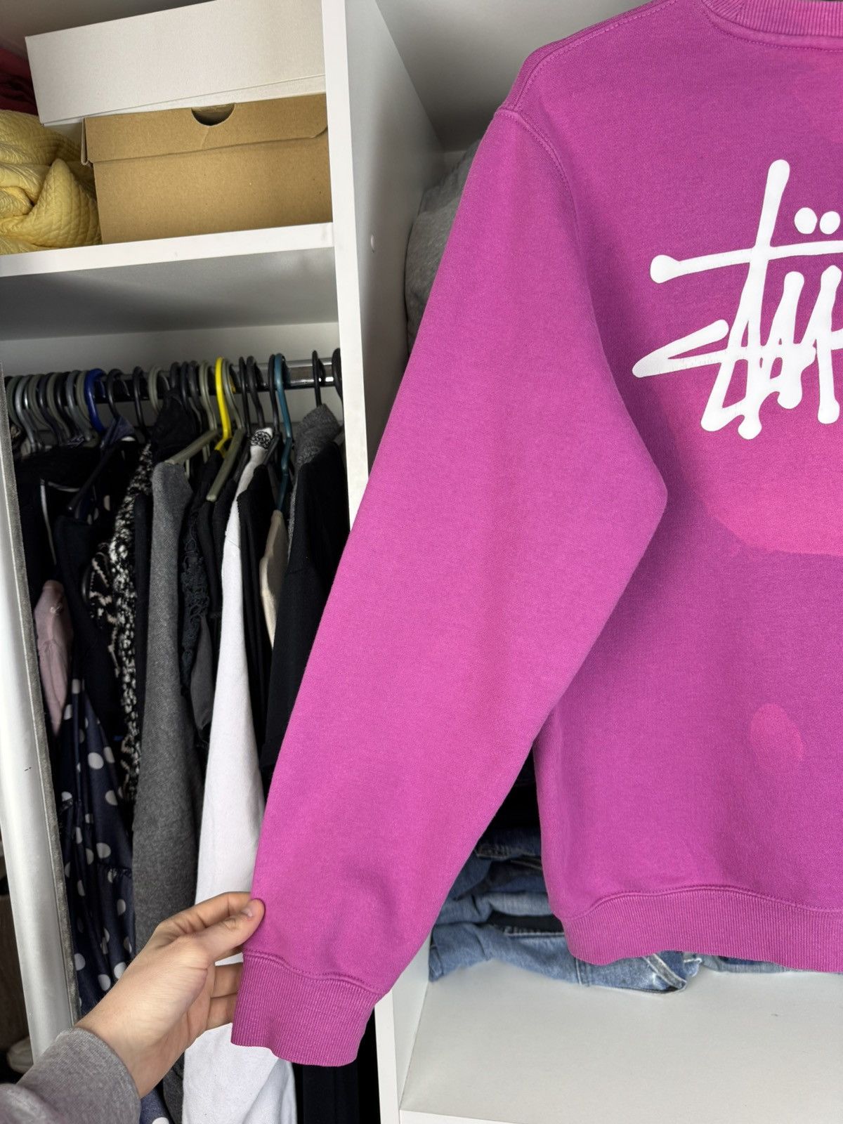 Stussy Stussy Basic Logo Crewneck Sweatshirt Graphic Pullover Size US S / EU 44-46 / 1 - 5 Thumbnail