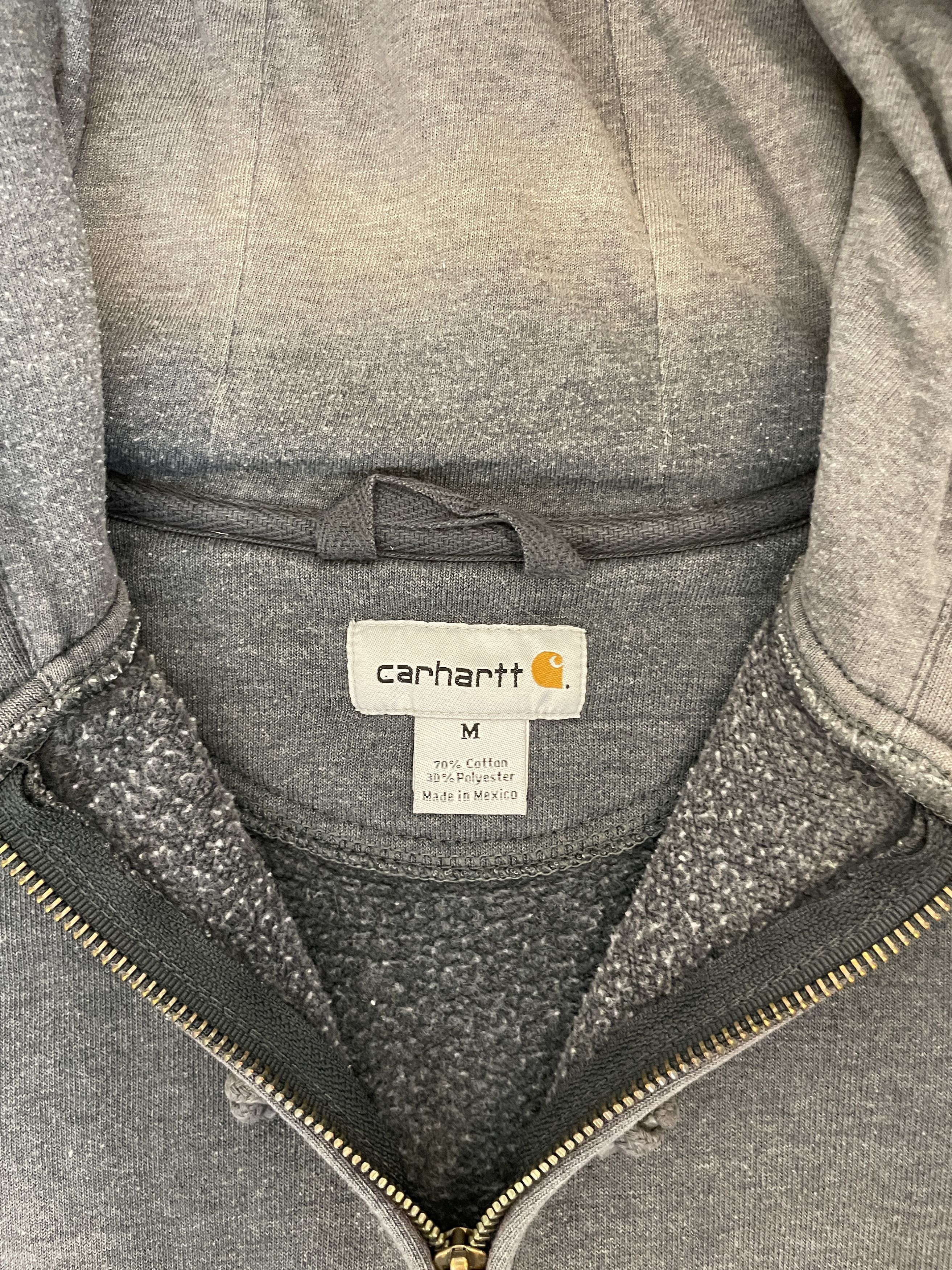 Carhartt Carhartt Zip Hoodie Blank Faded Distressed Thrashed Size US M / EU 48-50 / 2 - 4 Thumbnail
