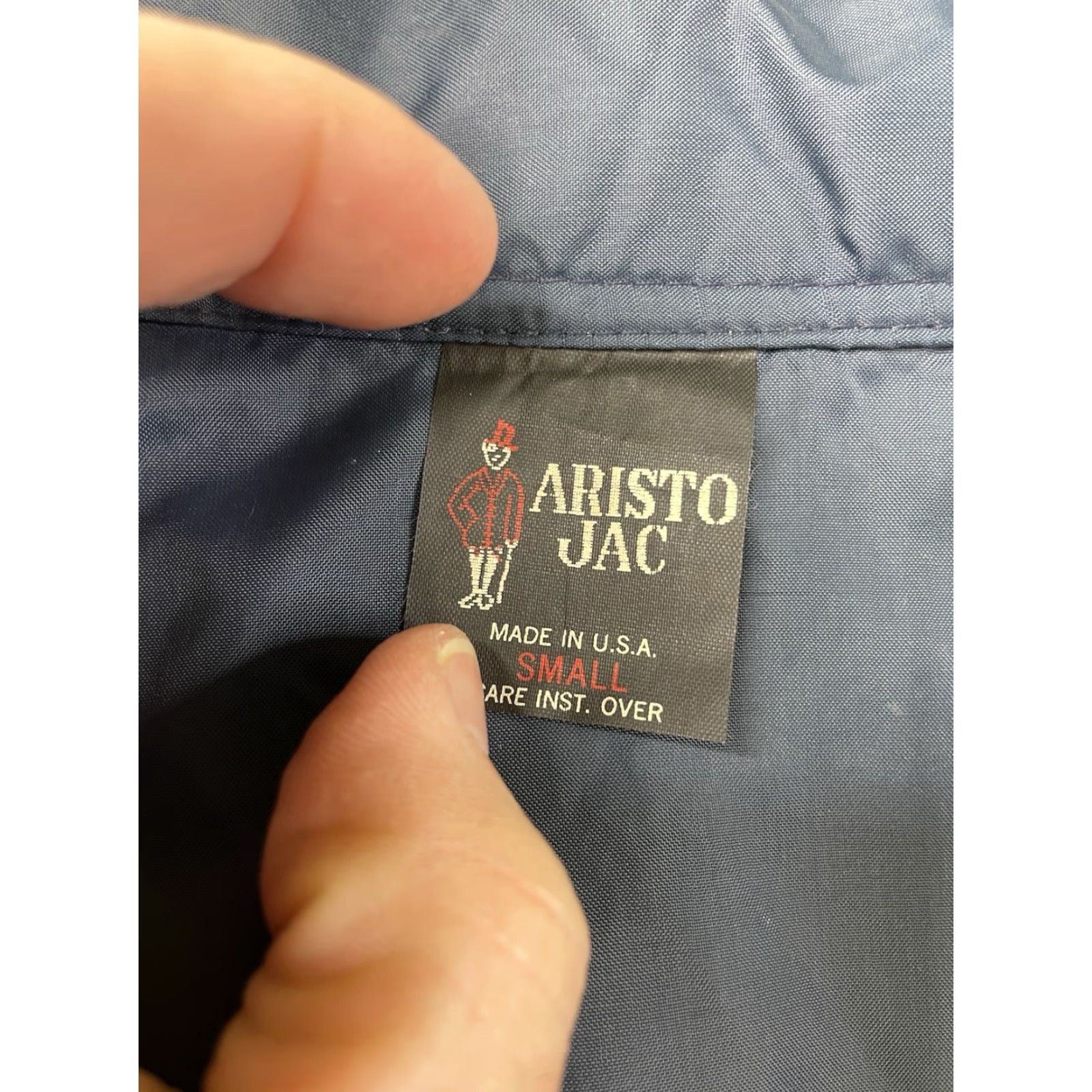 Vintage VINTAGE Allstate Catastrophe Team Nylon Jacket Windbreaker Navy Blue S Mens Size US S / EU 44-46 / 1 - 4 Thumbnail