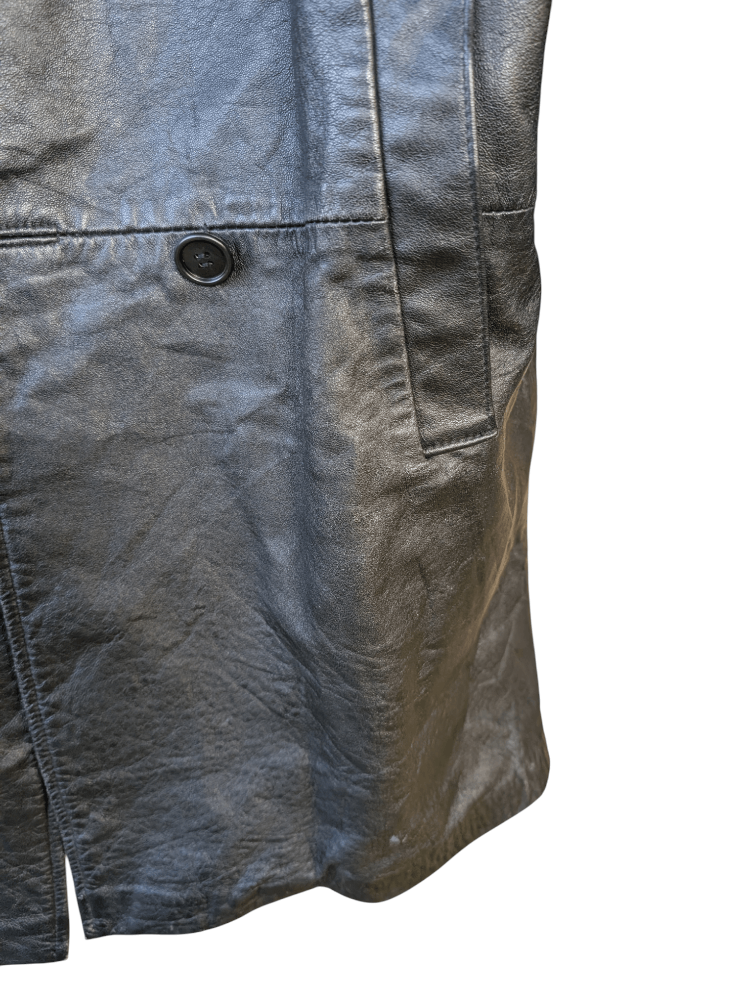 Japanese Brand Vintage Leather Long Jacket Size US XL / EU 56 / 4 - 10 Thumbnail