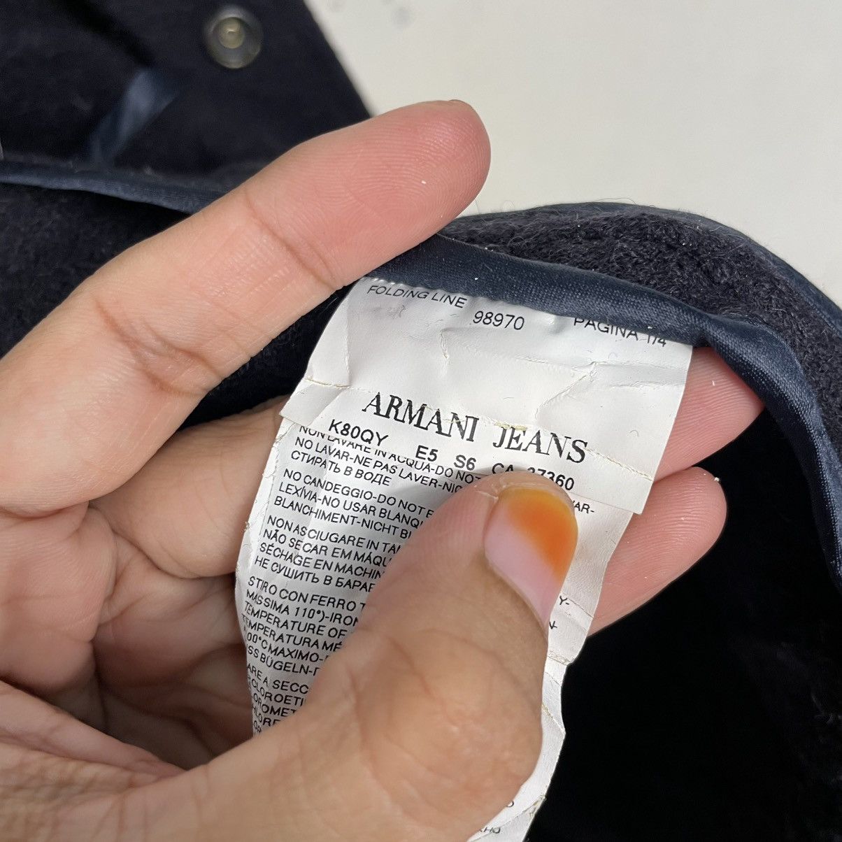 Armani Armani Jeans Brotherhood Double Breasted Jacket Size US XS / EU 42 / 0 - 19 Thumbnail