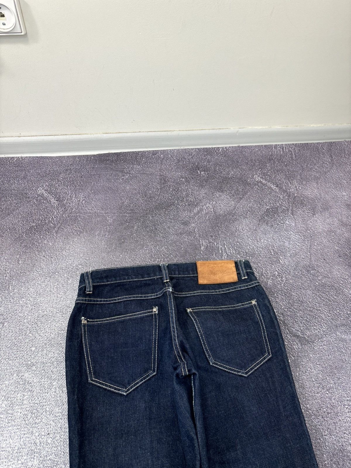Fay Fay Vintage Women’s Navy Blue Straight Italian Denim Jeans Size 27" / US 4 / IT 40 - 14 Thumbnail